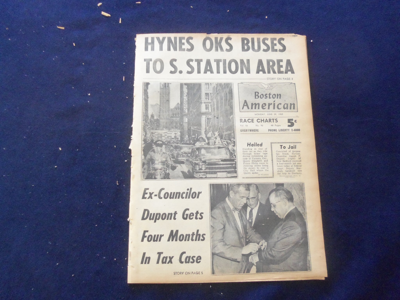 1959 JUNE 29 BOSTON AMERICAN NEWSPAPER - CONNIE FRANCIS ARTICLE & PHOTO- NP 6245