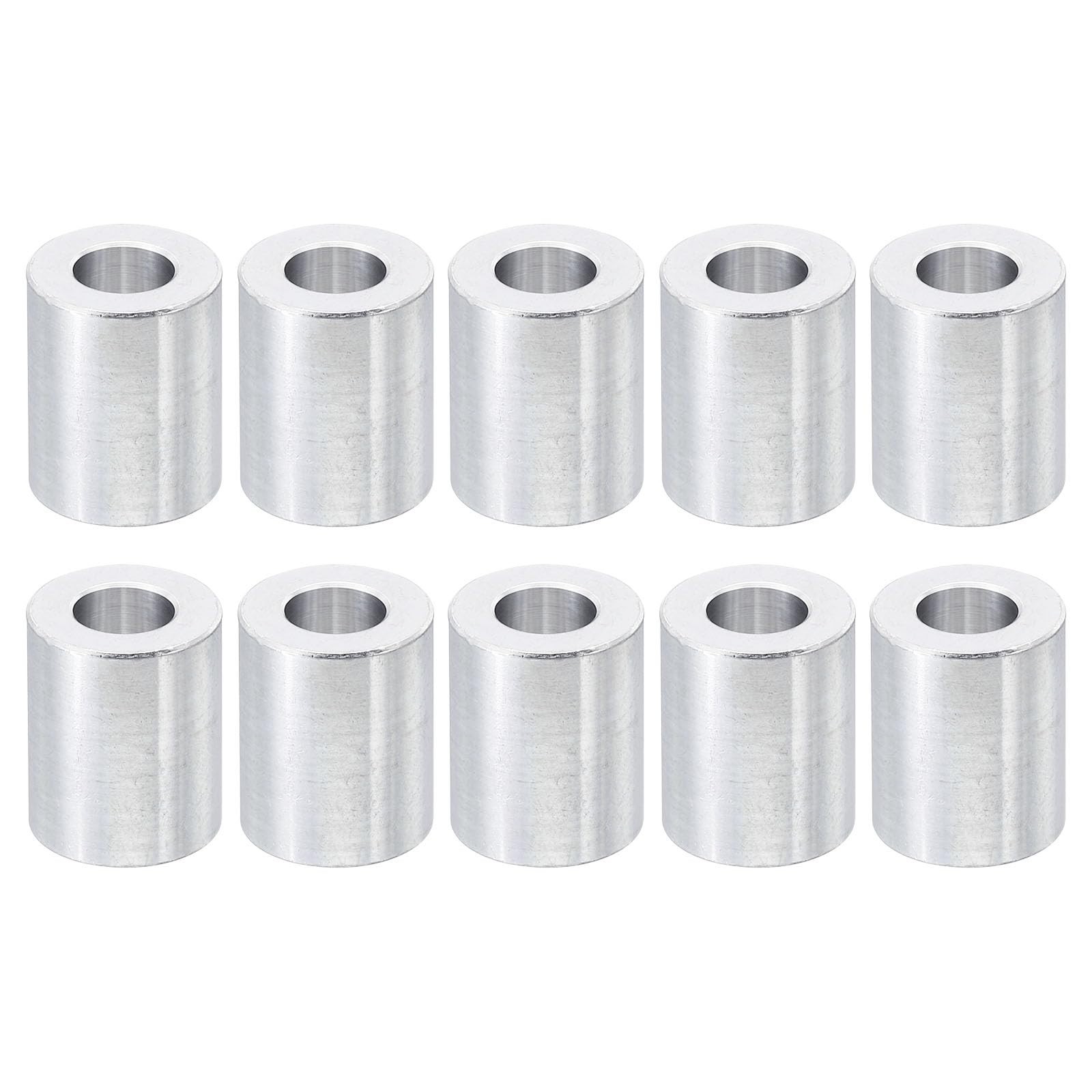 PATIKIL M8 Aluminum Spacers, 10 Pcs Metal Spacer Aluminum 8.2mm ID x 16mm OD x 2