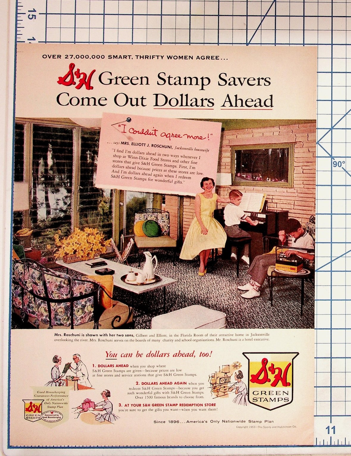 Vintage 1969 S&H Green Stamps Magazine Ad Jacksonville Florida Winn-Dixie Vintage 1969 S&H Green Stamps Magazine Ad Jacksonville Florida Winn-Dixie