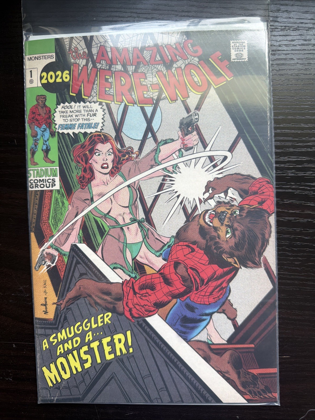 Amazing We’re-Wolf  # 1  Limited To 30 NM Rare Amazing Spiderman 101 Homage