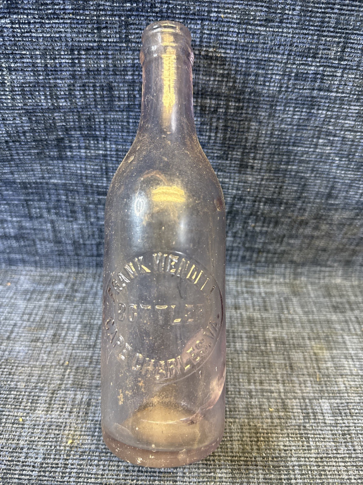 Cape Charles Virginia Bottle Frank Wendell Bottler Extremely Rare Cape Charles Virginia Bottle Frank Wendell Bottler Extremely Rare