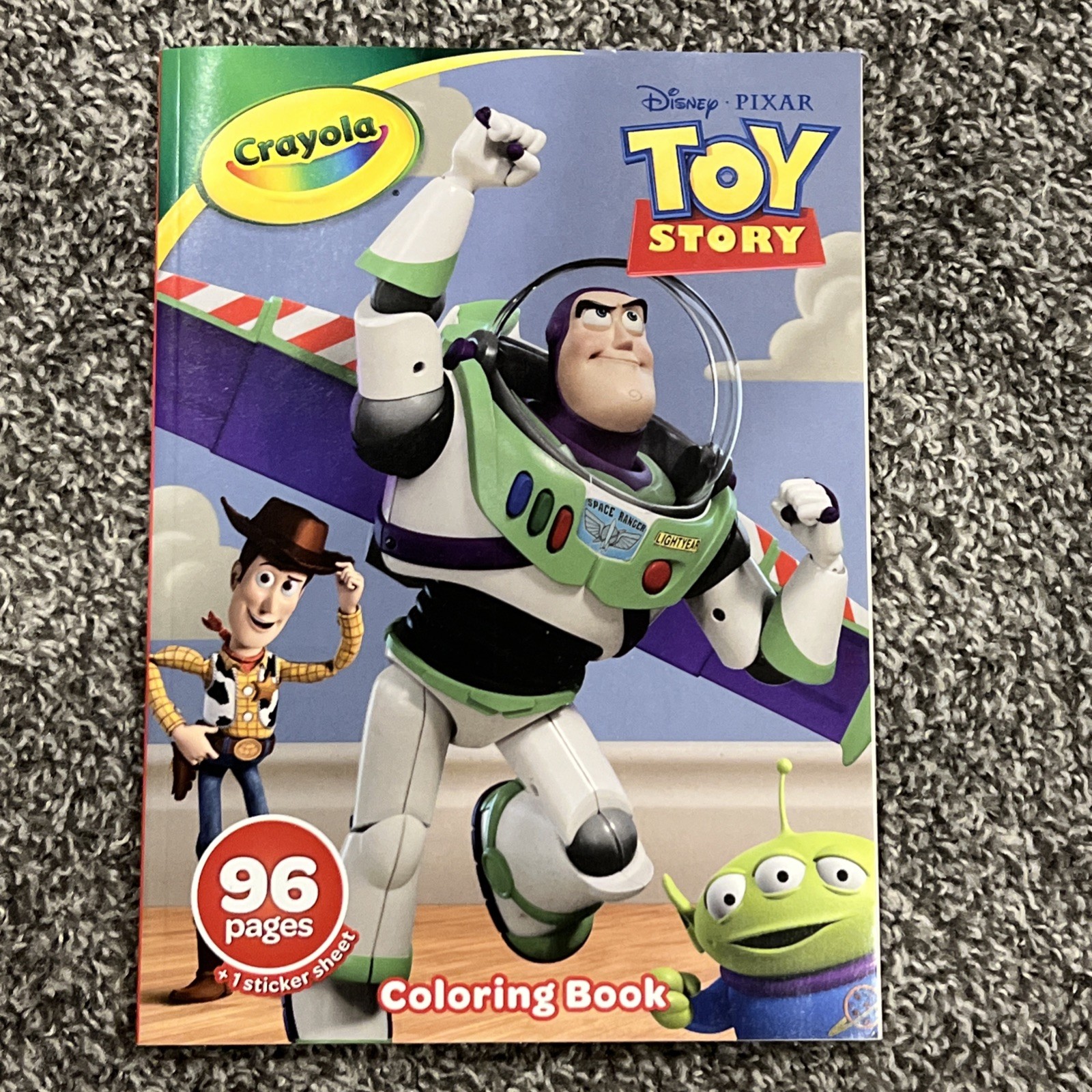Disney•PIXAR TOY STORY 96 Page Crayola Coloring Book W/23 Sticker’s NEW