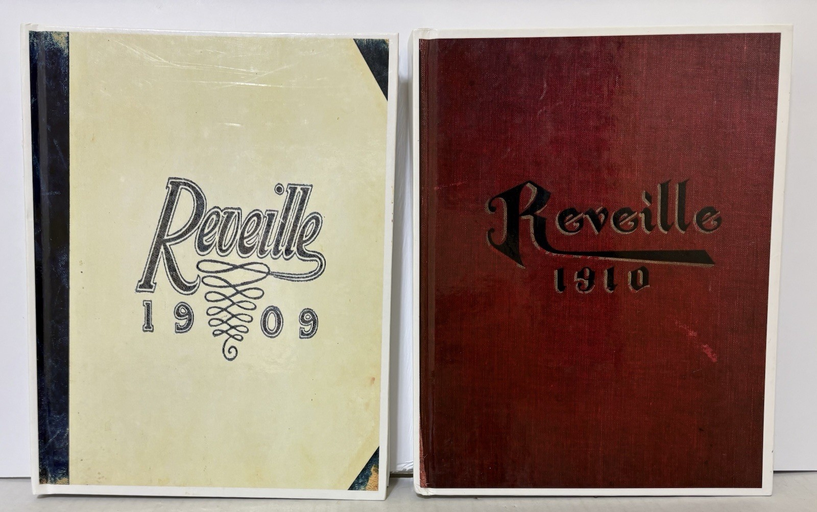 1909 and 1910 Mississippi A&M State Bulldogs REVEILLE Yearbooks - REPRINTS
