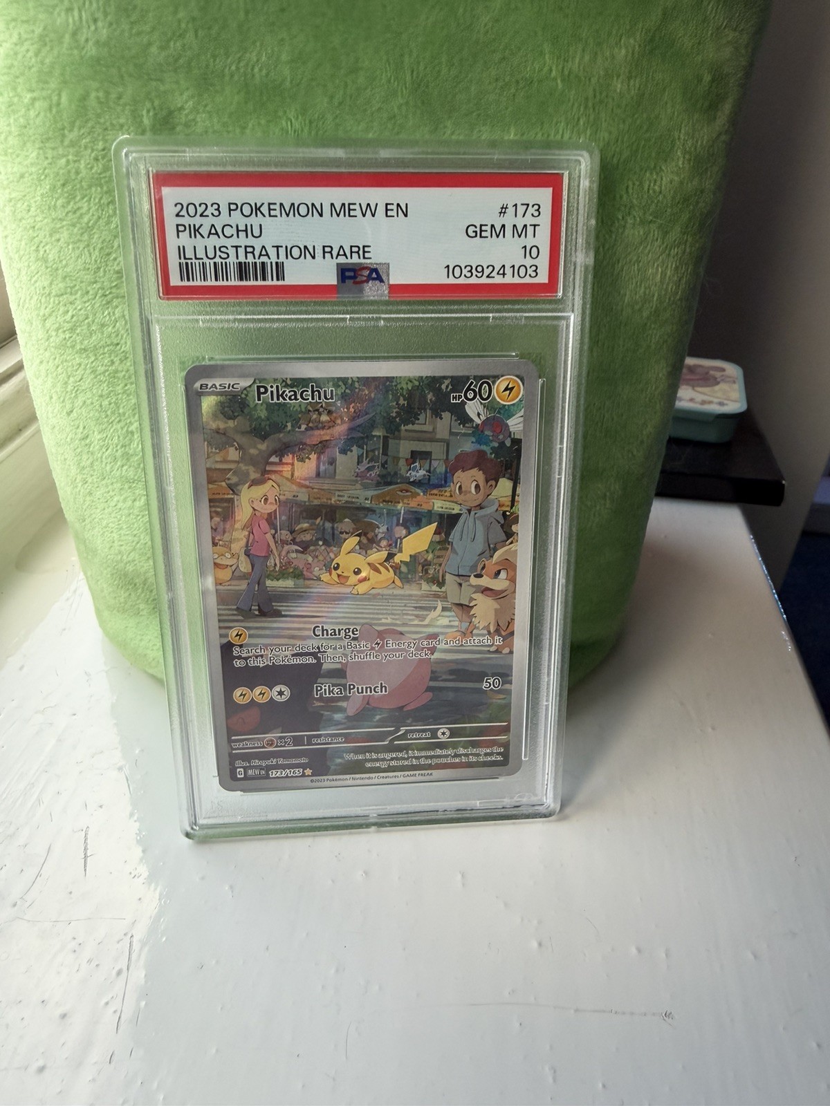PSA 10 Pokemon Pikachu 173/165 SV Scarlet & Violet 151 Illustration Rare Holo EN