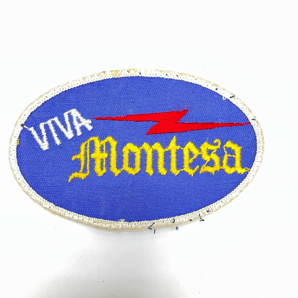 Viva Montesa Motorcycle Jacket Patch Embroidered Biker Blue Sew On Badge 4 1/2 Viva Montesa Motorcycle Jacket Patch Embroidered Biker Blue Sew On Badge 4 1/2