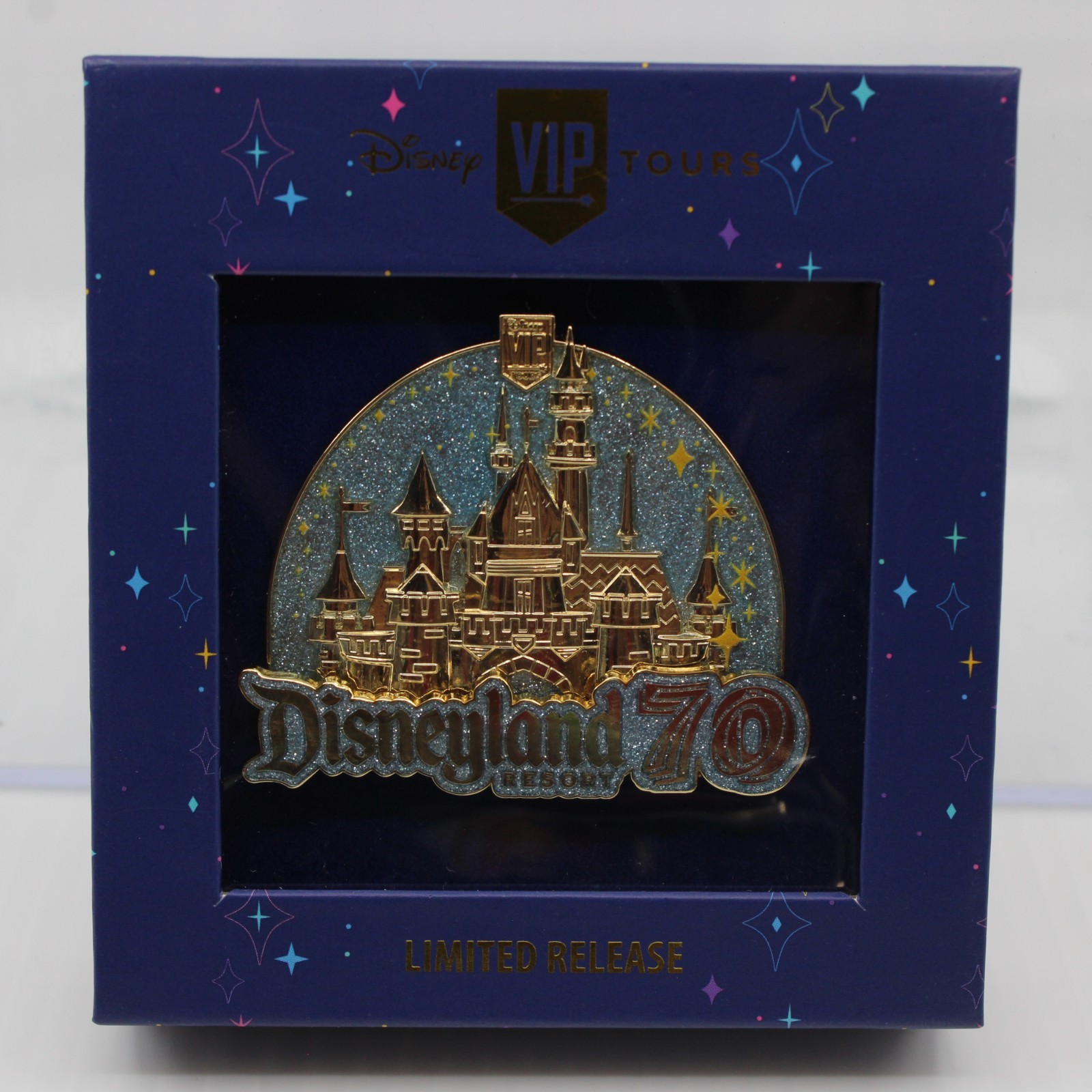C2 Disney DLR LR Pin Disneyland 70th Anniversary Mini Jumbo Castle VIP Tours C2 Disney DLR LR Pin Disneyland 70th Anniversary Mini Jumbo Castle VIP Tours