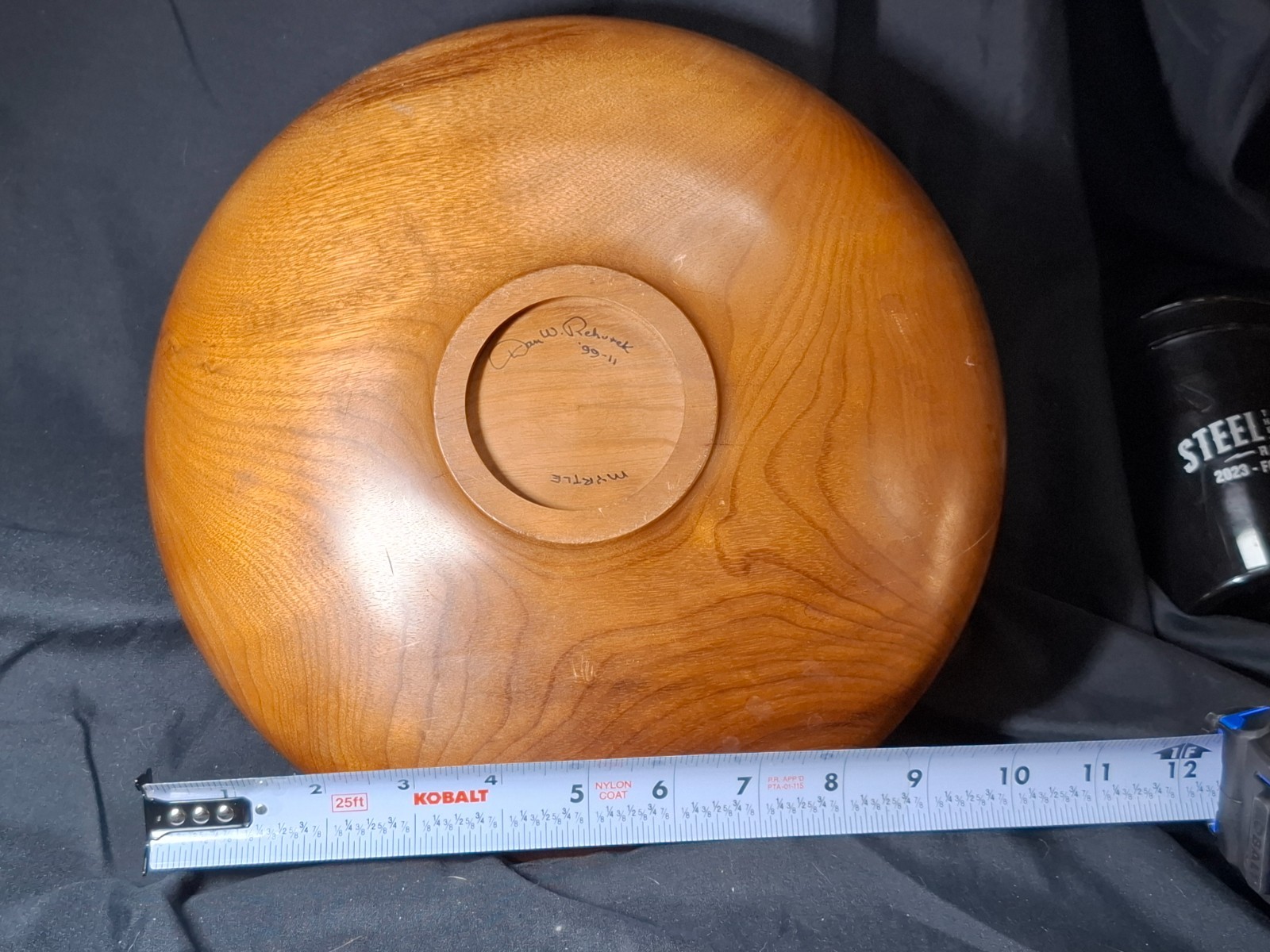 Vintage Turned Wood Bowl Vessel Vintage Turned Wood Bowl Vessel