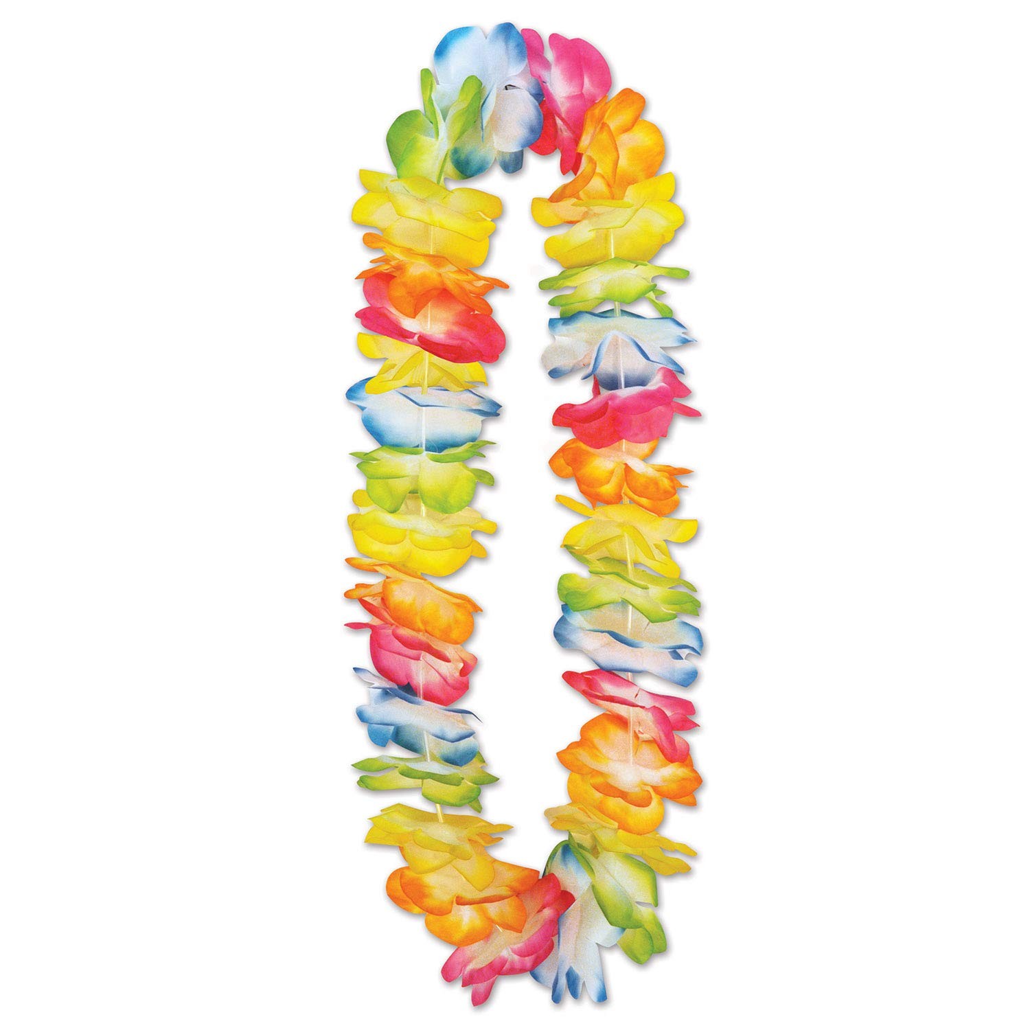 Beistle Two-Tone Hawaiian Fabric Lei- 1 pc., 36 inches, Yellow Beistle Two-Tone Hawaiian Fabric Lei- 1 pc., 36 inches, Yellow