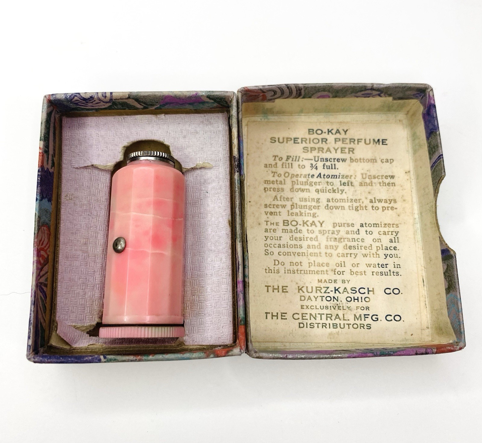 RARE Vintage Antique Bo-Kay Superior Perfume Sprayer The Kurtz-Kasch Co RARE Vintage Antique Bo-Kay Superior Perfume Sprayer The Kurtz-Kasch Co