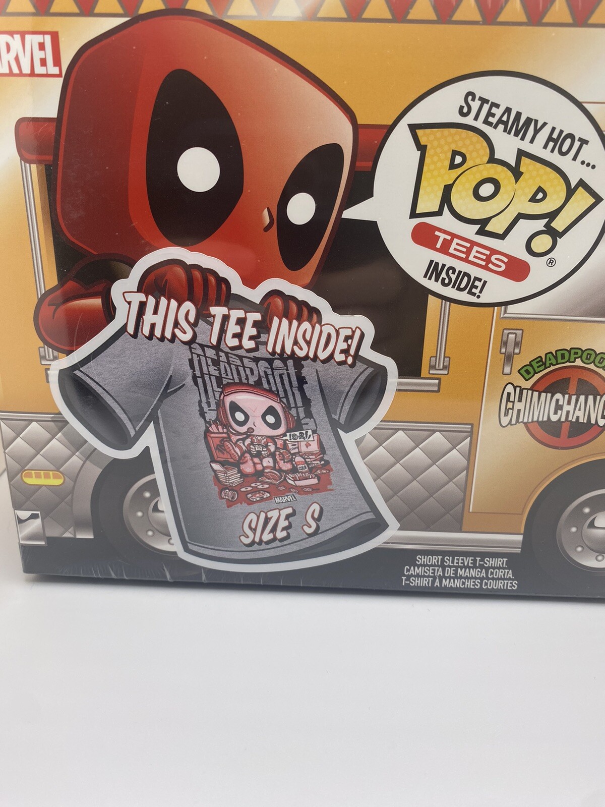 Funko Gamer Deadpool Size Small Tee In Chimichanga Truck