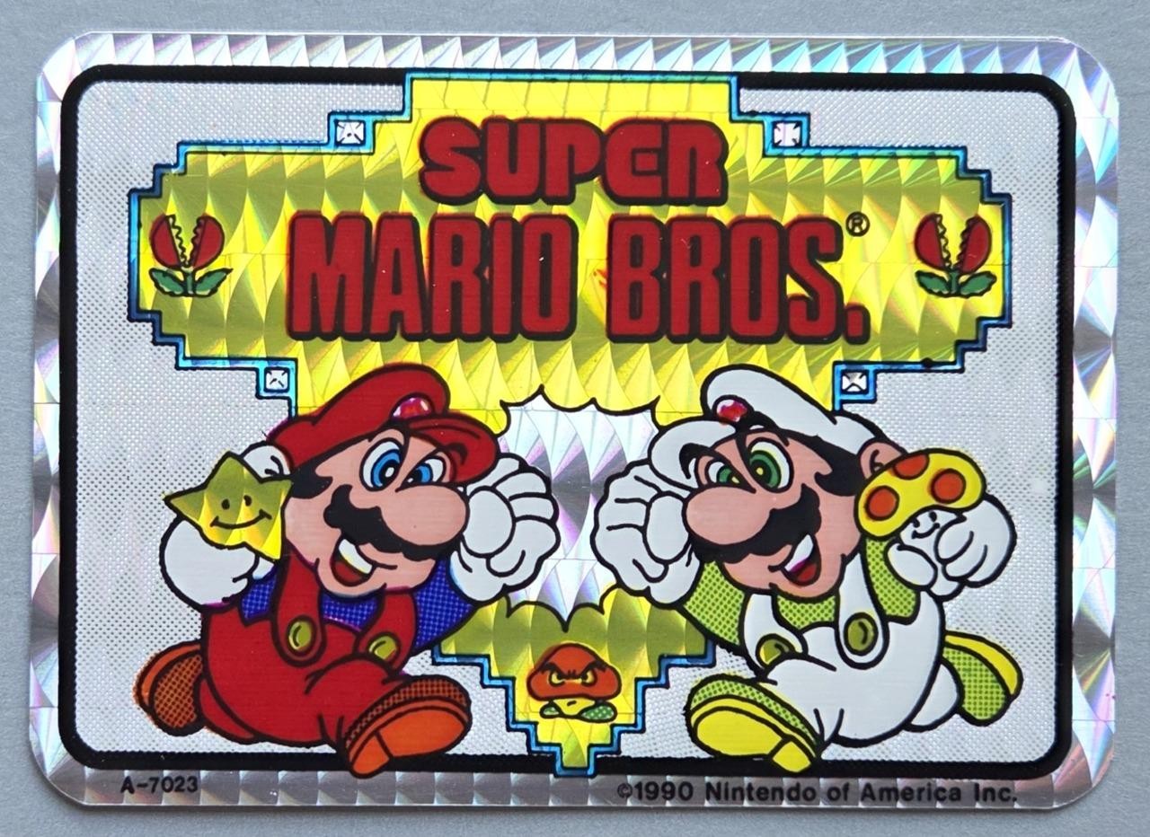 VTG 1990 Super Mario Bros Prismatic Vending Machine Sticker A-7023 by Nintendo VTG 1990 Super Mario Bros Prismatic Vending Machine Sticker A-7023 by Nintendo