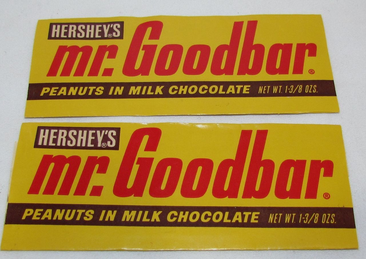 2 Vintage Hershey\'s Mr. Goodbar Wrappers