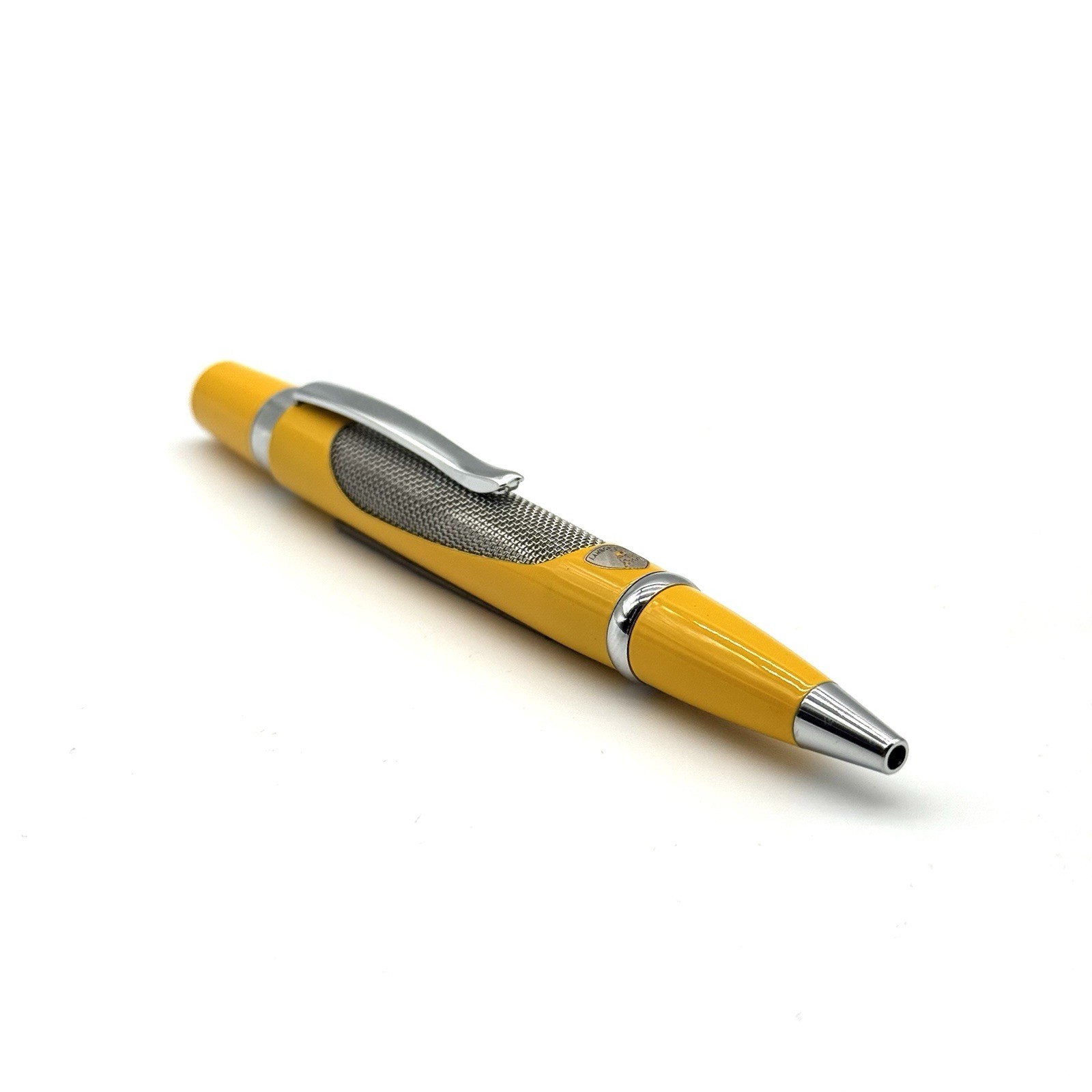Lamborghini 2024 Yellow Ballpoint Pen Chrome Mesh Grip | Luxury Gift Box Edition Lamborghini 2024 Yellow Ballpoint Pen Chrome Mesh Grip | Luxury Gift Box Edition