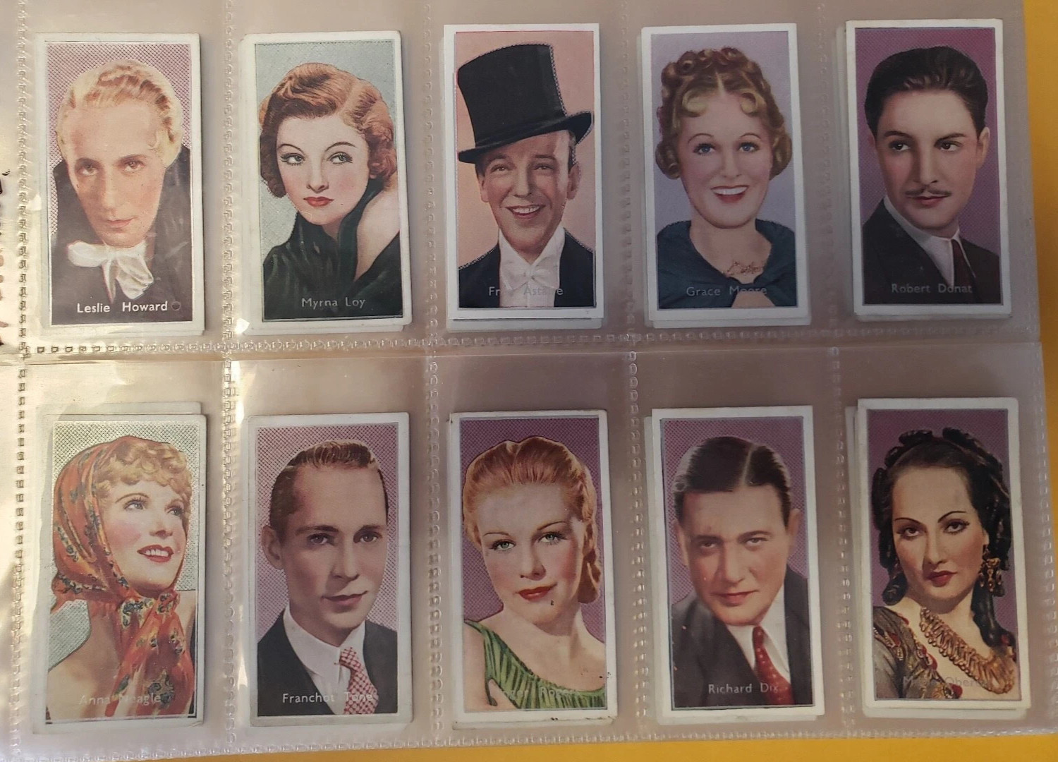 1936 CARRERAS LTD. FILM STARS 50 DIFFERENT TOBACCO CARD SET 1936 CARRERAS LTD. FILM STARS 50 DIFFERENT TOBACCO CARD SET