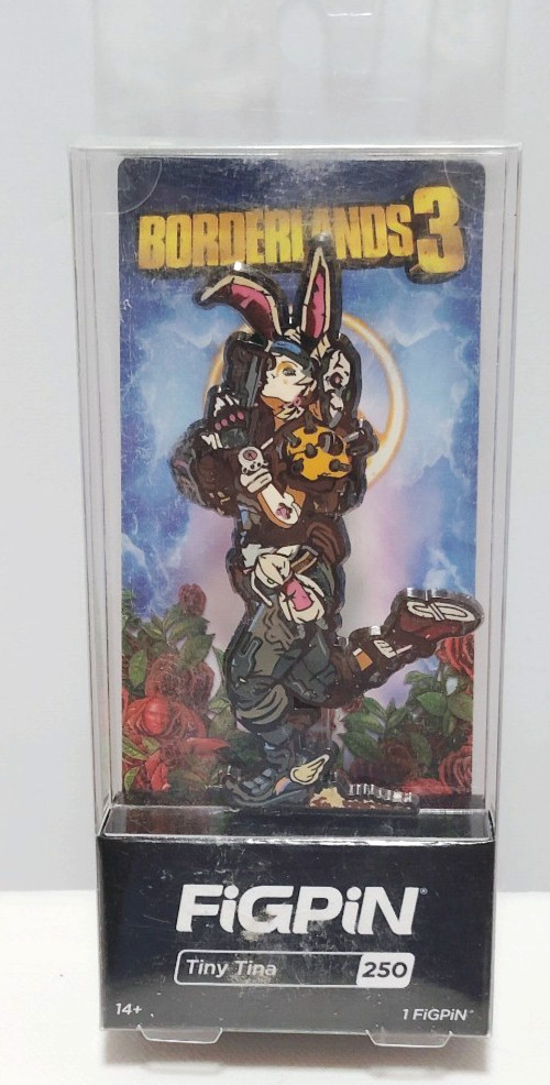 FiGPiN Tiny Tina Borderlands 3 Hard Enamel Collectible Figure Pin #250 NIB New FiGPiN Tiny Tina Borderlands 3 Hard Enamel Collectible Figure Pin #250 NIB New
