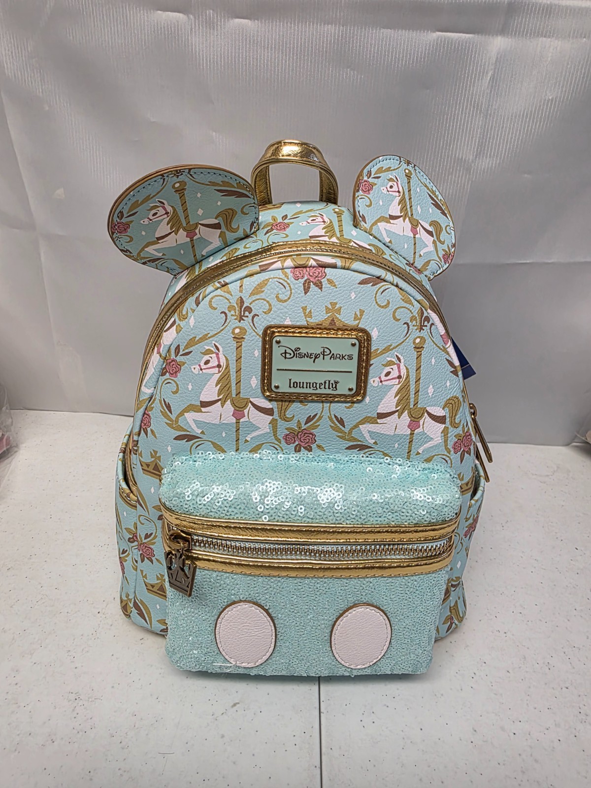 Loungefly x Disney Parks: Prince Charming Regal Carrousel Mini Backpack