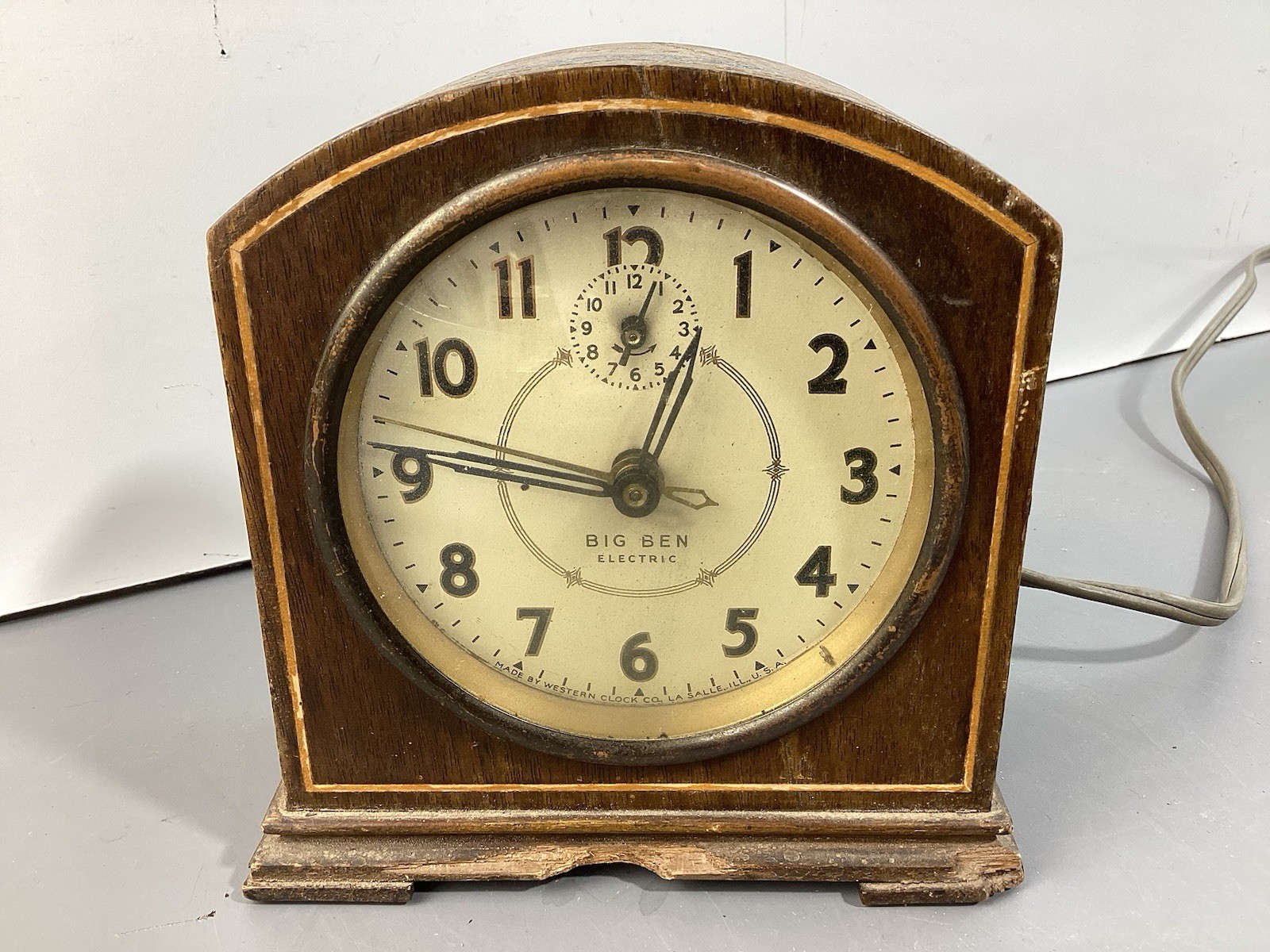 Vintage Big Ben Westclox Model 840 Electric Alarm Clock, Works Vintage Big Ben Westclox Model 840 Electric Alarm Clock, Works