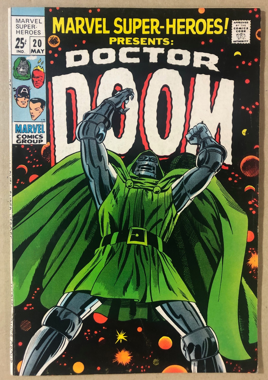 Marvel Super-Heroes #20 (1969) | solo Dr. Doom | VF - | 7.5 | NICE