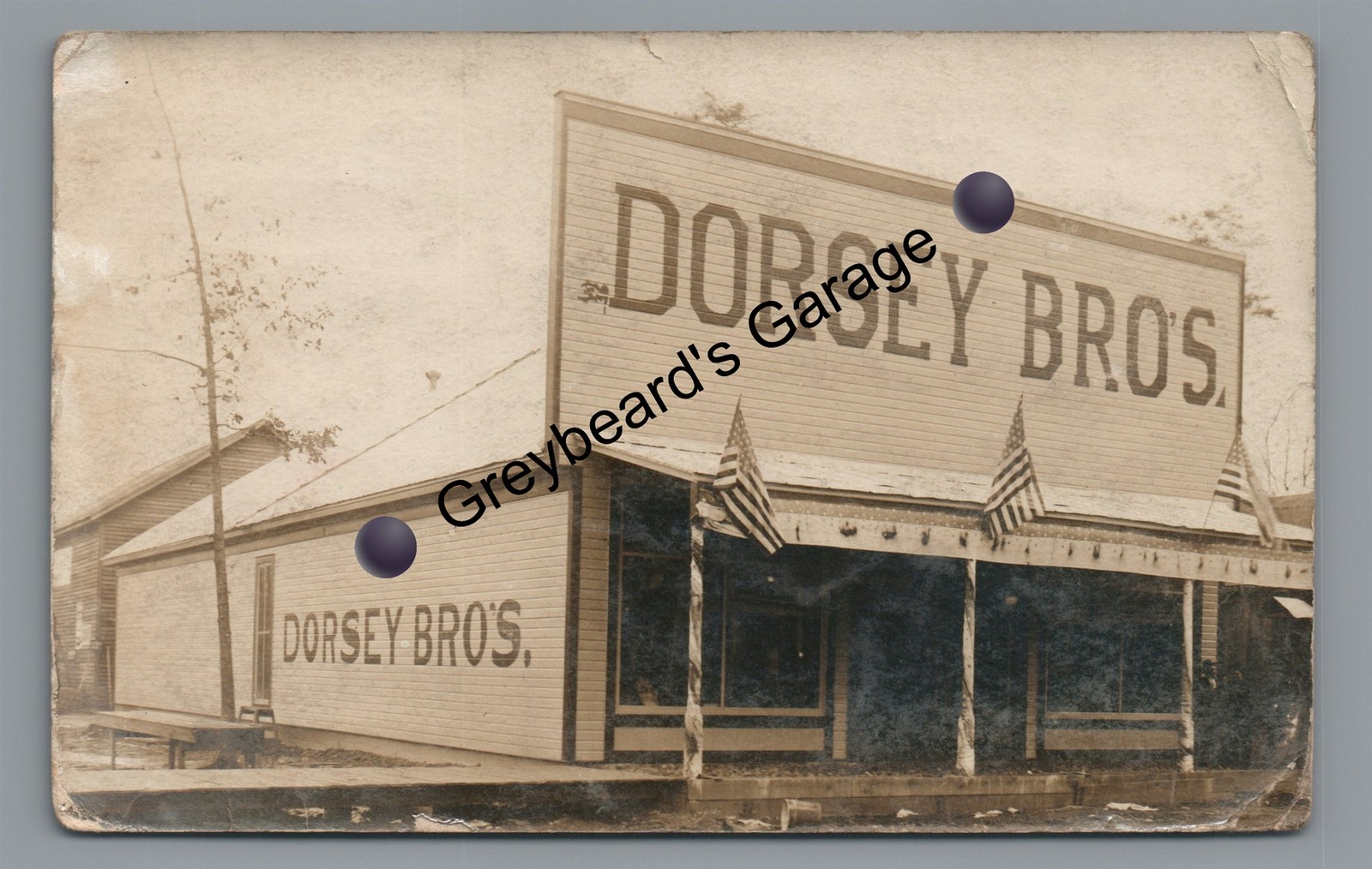RPPC Dorsey Brothers Store BOGALUSA LA Louisiana Vintage Real Photo Postcard