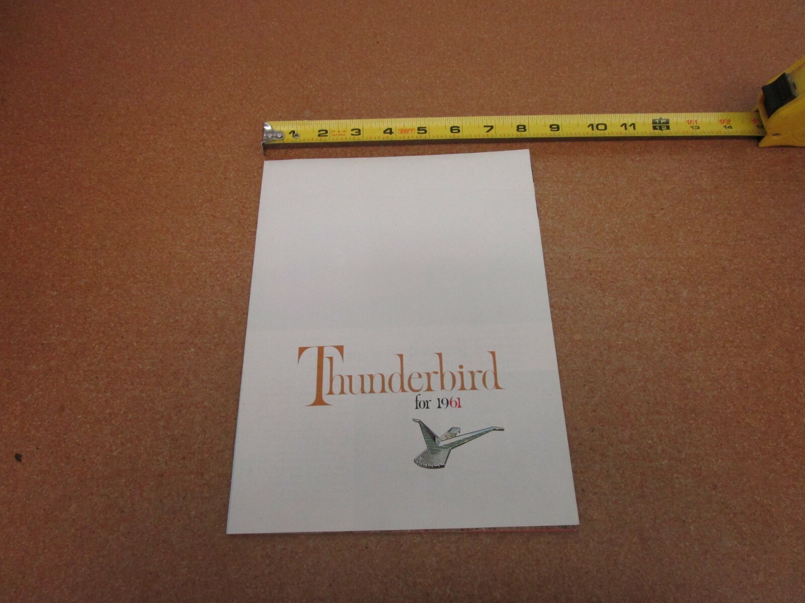 1961 Ford Thunderbird sales brochure ORIGINAL 8 page folder literature
