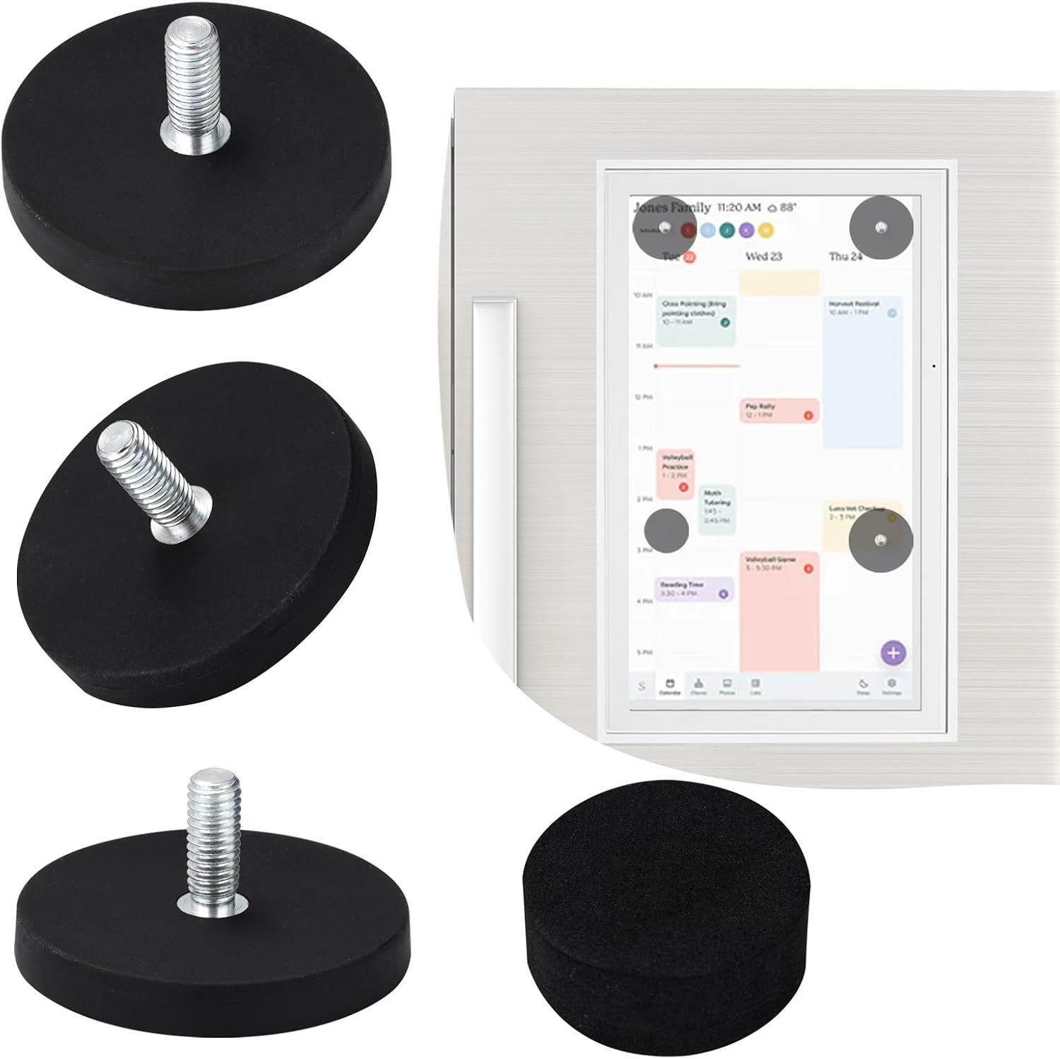 Magnetic Fridge Mount for Skylight 15 Inch Calendar with 3 Neodymium Magnets Magnetic Fridge Mount for Skylight 15 Inch Calendar with 3 Neodymium Magnets