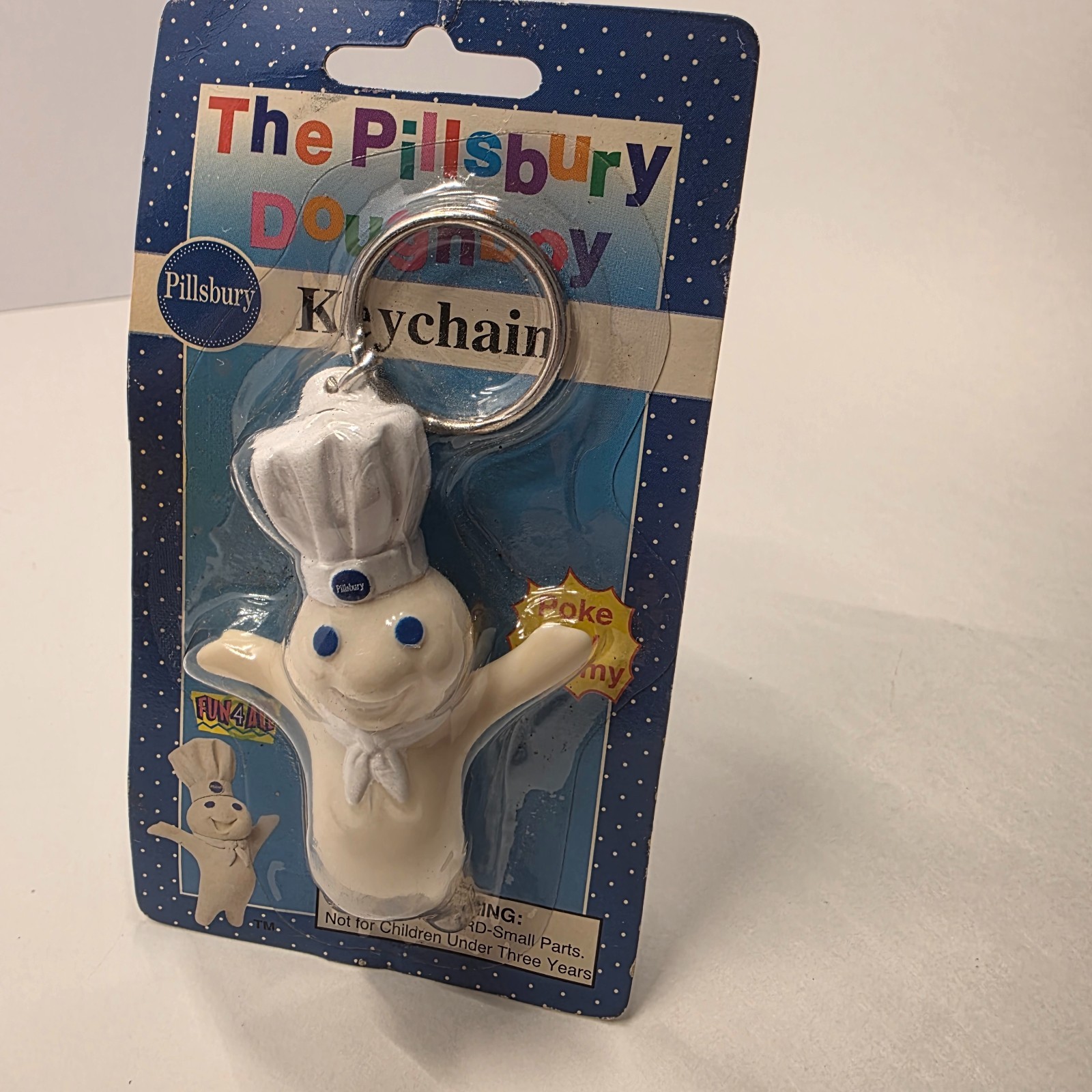 Vintage 1996 Pillsbury Doughboy Keychain-New in Pkg