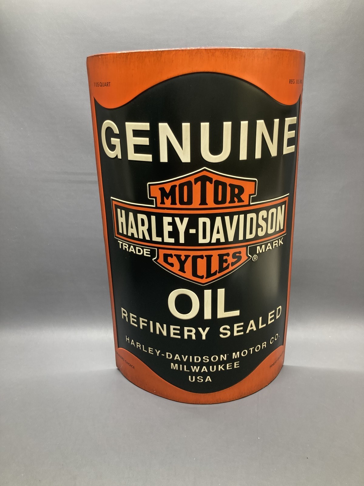 Harley Davidson Oil Can 3D Metal Wall Sign 22 Inch Roadhouse New in Box Harley Davidson Oil Can 3D Metal Wall Sign 22 Inch Roadhouse New in Box