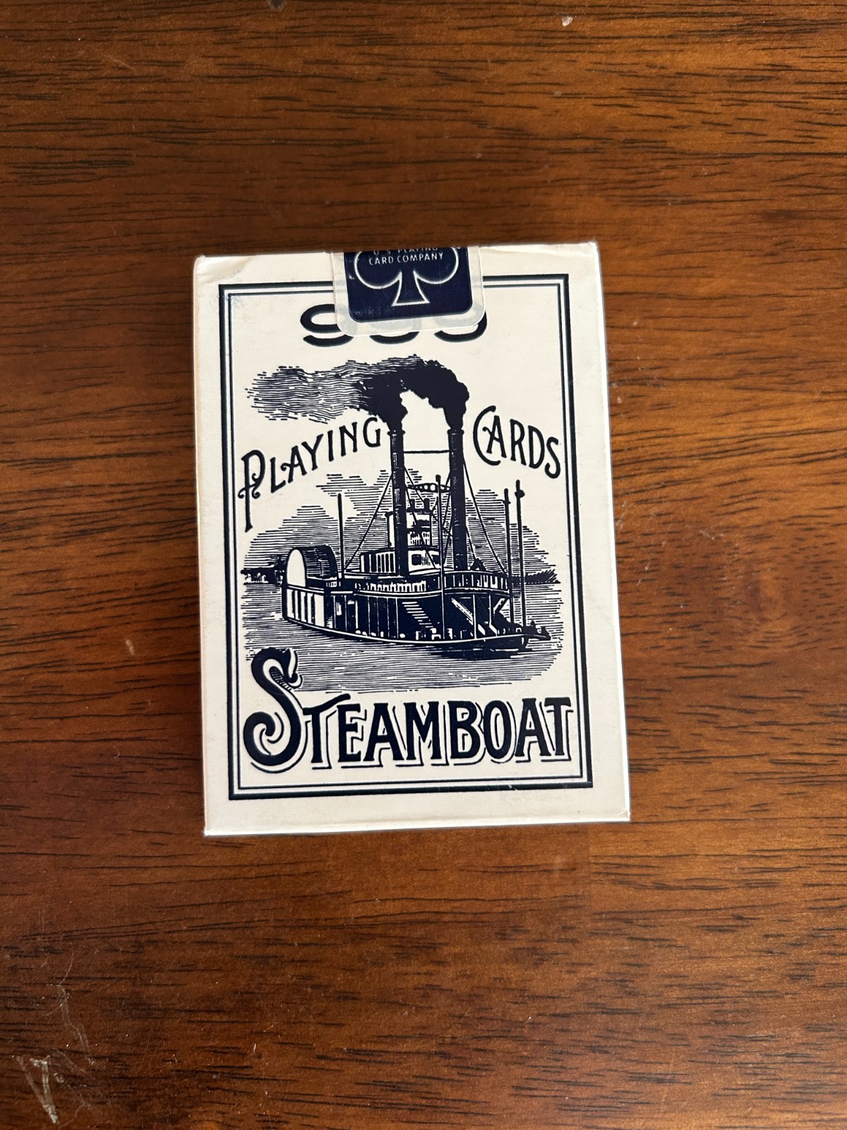 Vintage Steamboat 999 Poker Playing Cards Blue Sealed USPCC Cincinnati