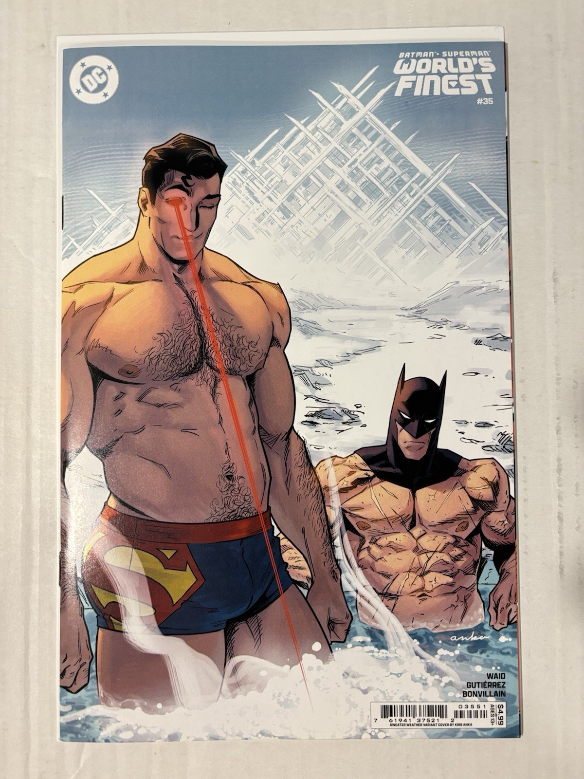 Batman Superman World's Finest #35 - NM - Anka Sweater Weather variant