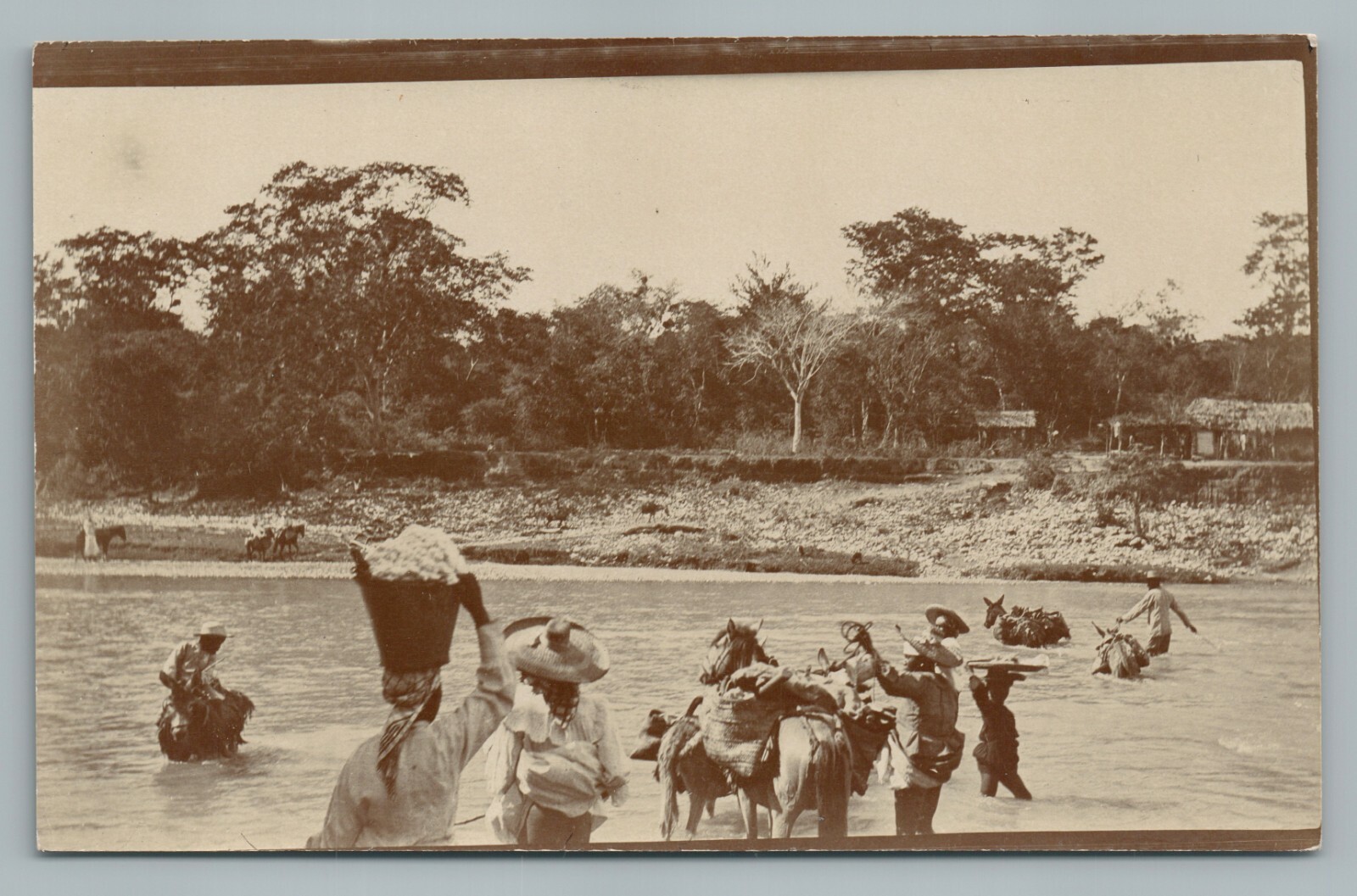 Bassin Bleu HAITI Photo RPPC Rare Antique Jacmel Postcard CPA 1910s Bassin Bleu HAITI Photo RPPC Rare Antique Jacmel Postcard CPA 1910s
