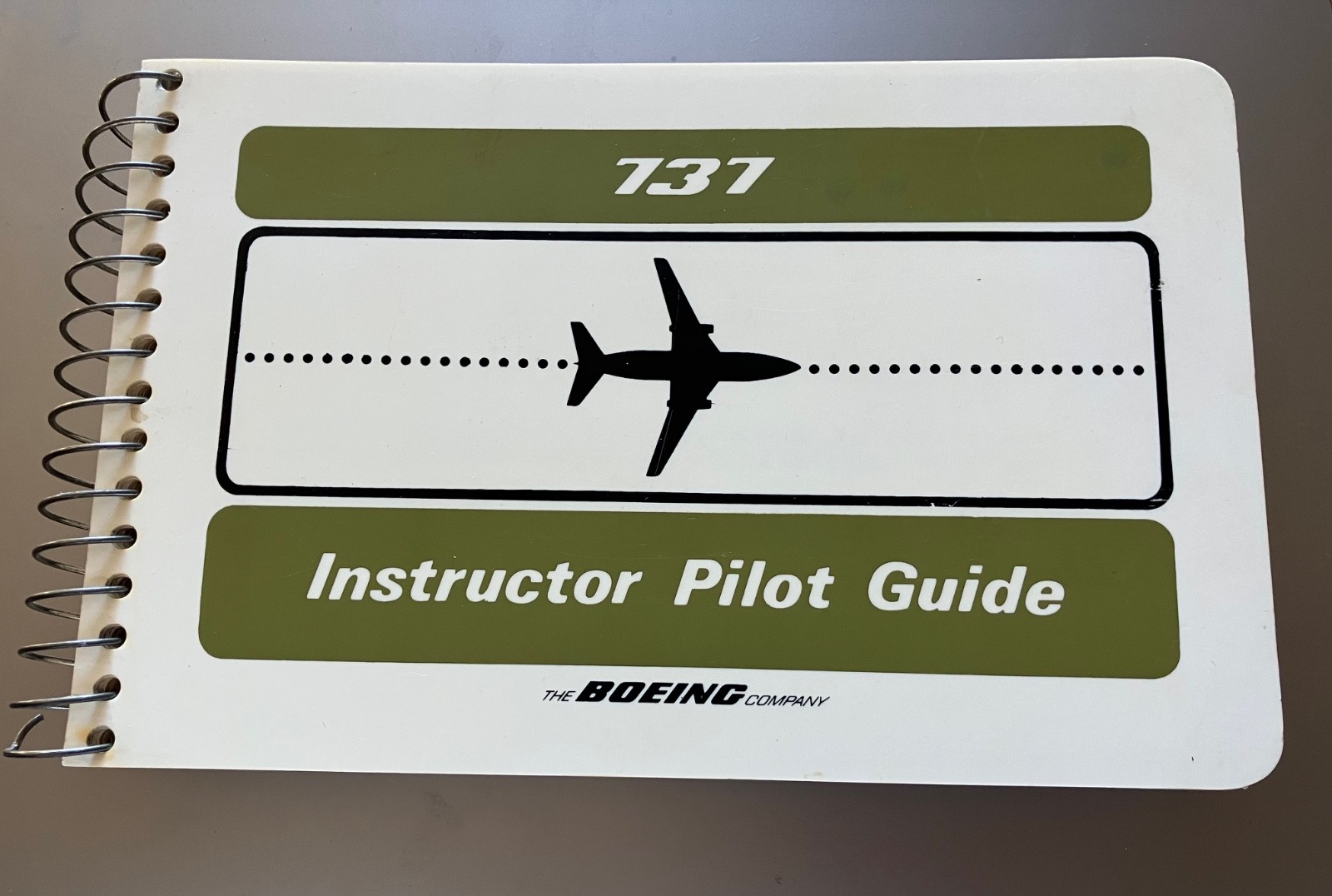 VINTAGE BOEING 737 INSTRUCTOR PILOT GUIDE 122 PAGES SPIRAL BOUND BOEING CO COVER