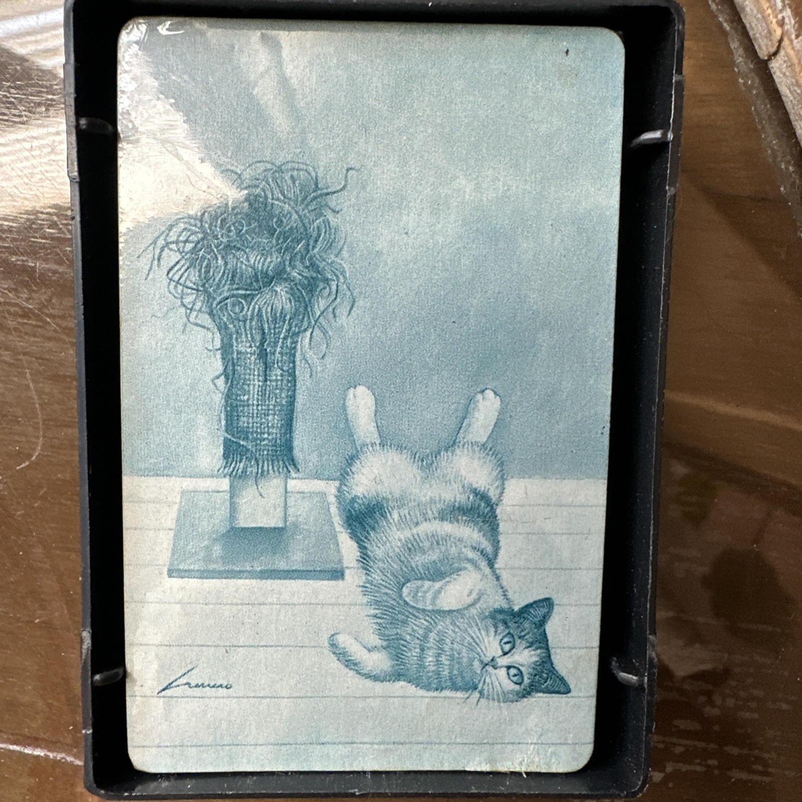 VTG 1981 Cat's Meow Playing Cards Deck Bo-Tree Productions Palo Alto Kitsch Art