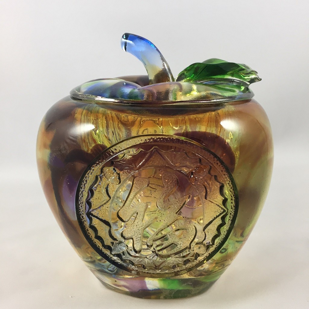 Liuli Crystal Glass Apple Pin-An Treasure Bowl: Ornament – Feng Shui Home Decor