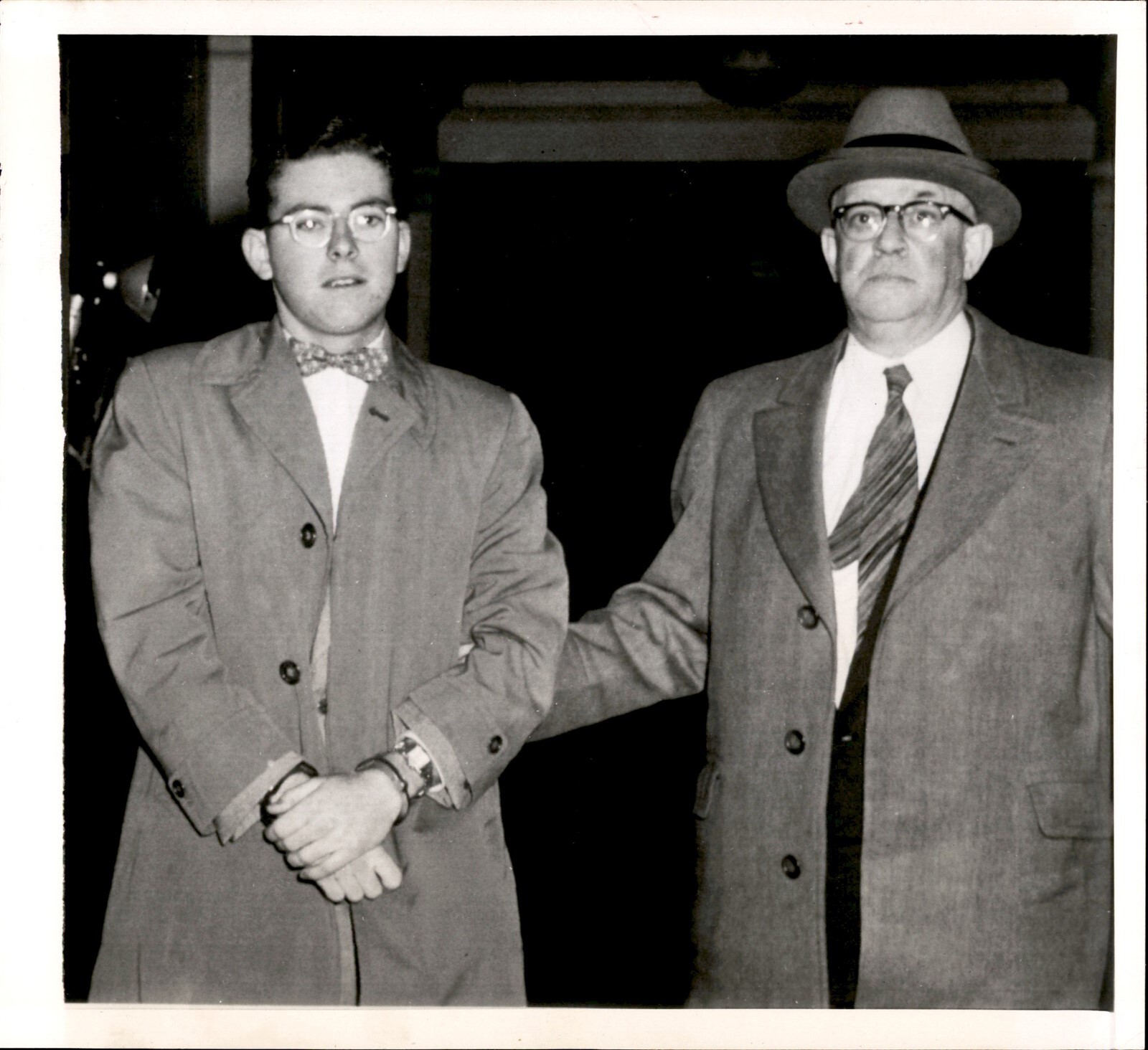 GA266 1953 Original Photo BOSTON ARMORED CAR HEIST GEORGE O\'BRIEN OUT ON BAIL