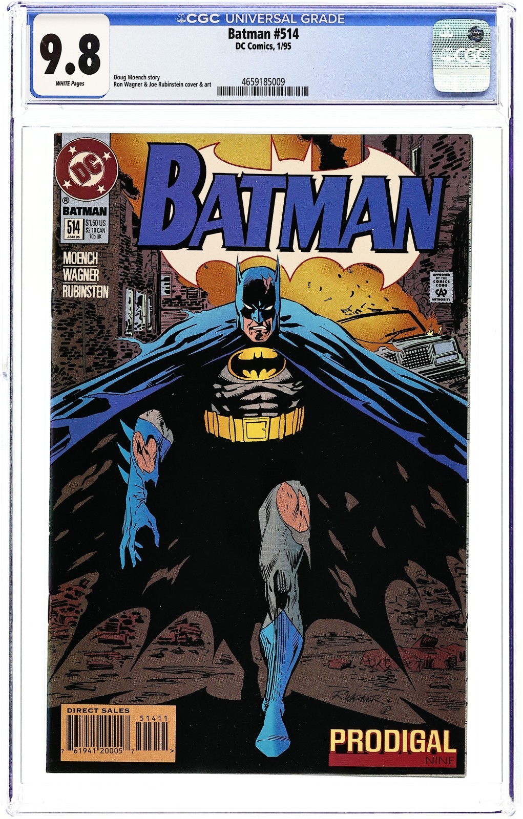 Batman #514 - 1995 - CGC 9.8 - Ron Wagner & Joe Rubinstein