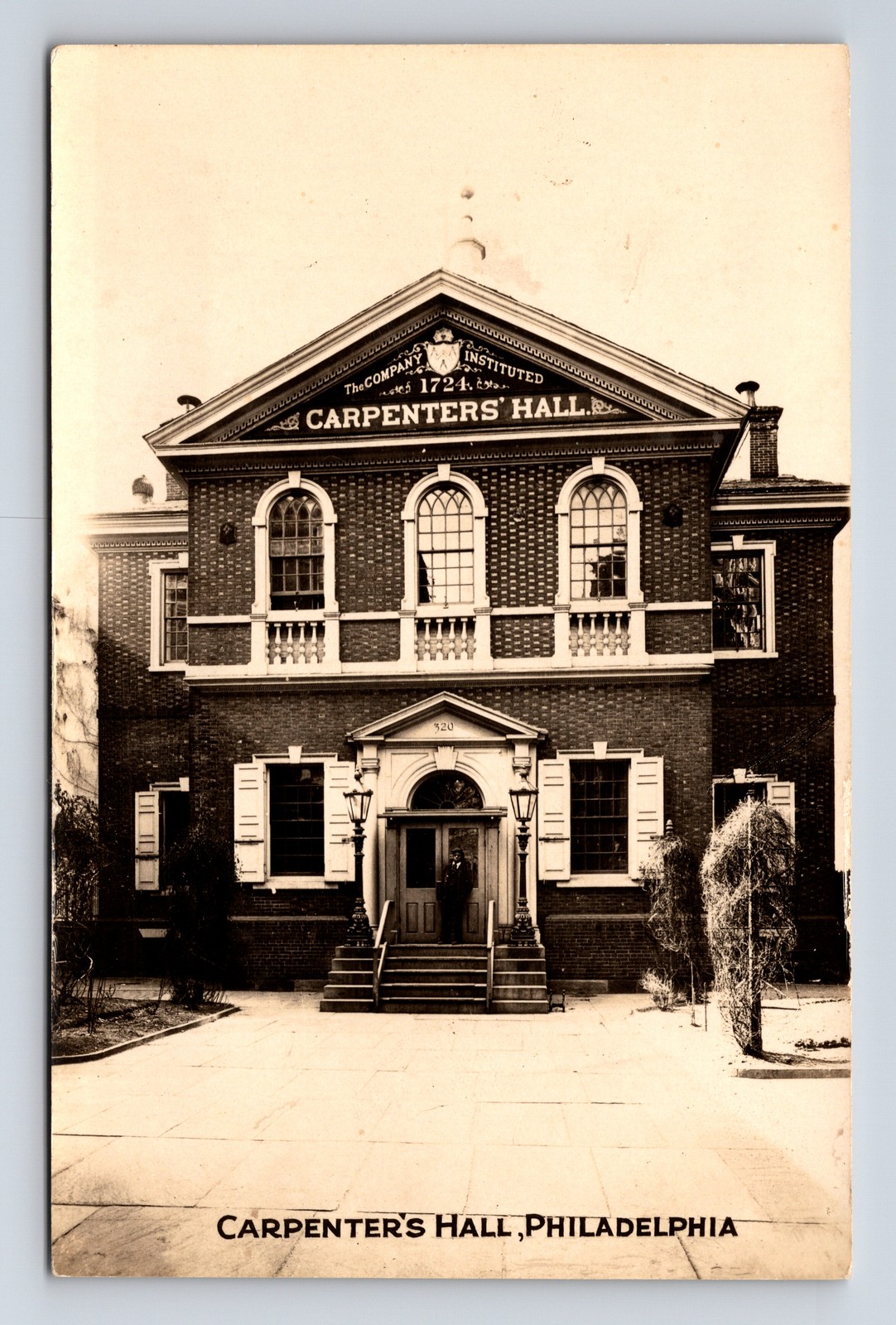 RPPC Carpenter\'s Hall Philadelphia Pennsylvania PA Real Photo Postcard RPPC Carpenter\'s Hall Philadelphia Pennsylvania PA Real Photo Postcard