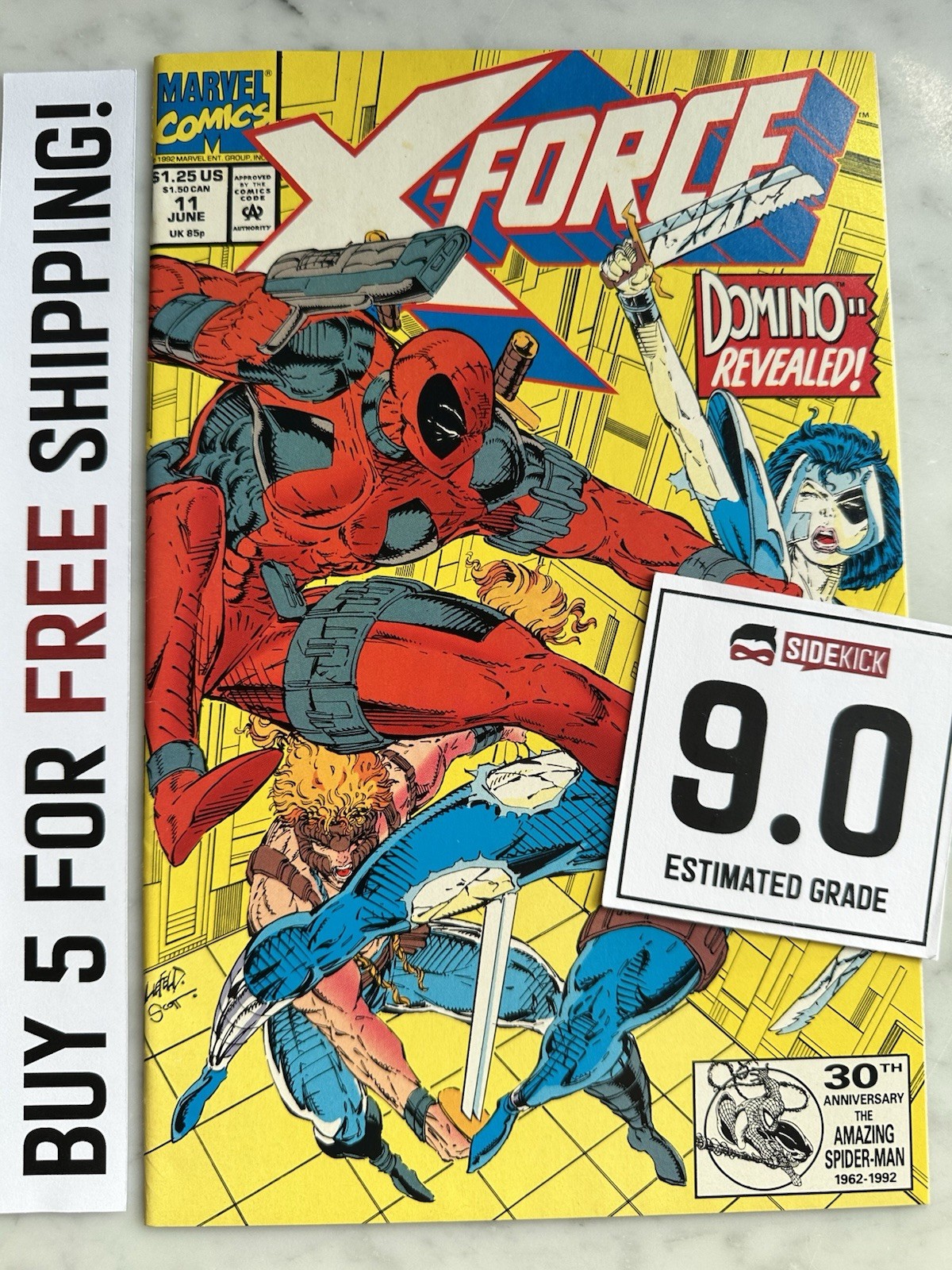 X-Force #11 1st Domino VF/NM 9.0 - Buy 5 for  (Marvel, 1992) AG