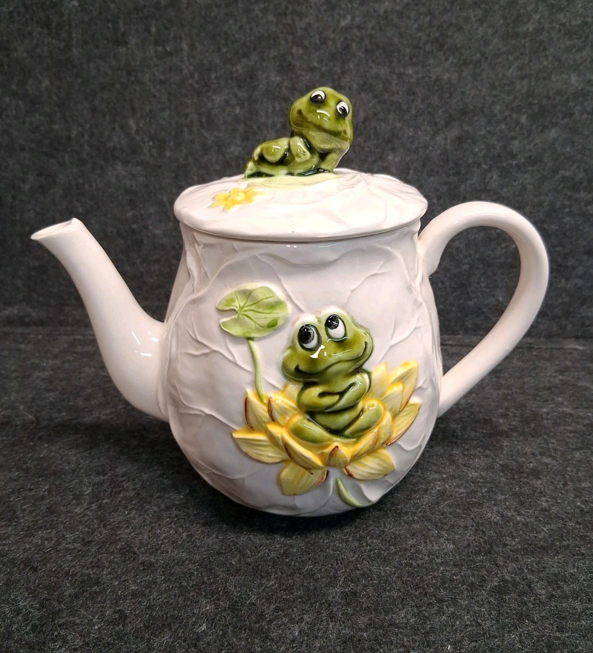 Vtg Sears Roebuck 1978 Neil The Frog Rare Htf Tea Pot With Lid 70s VGC
