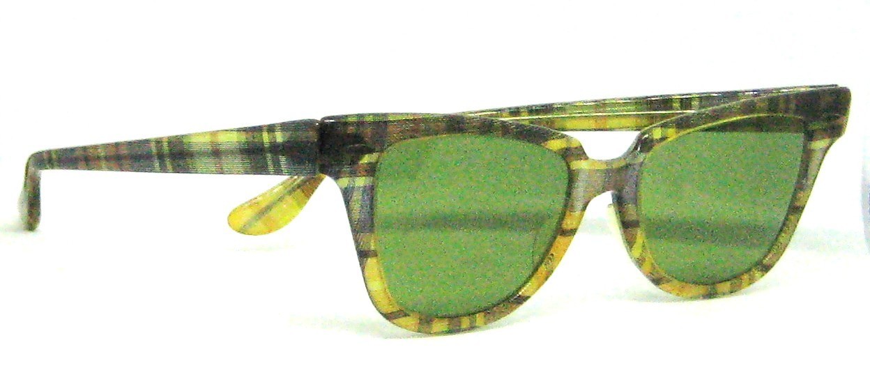 Vintage Ray-Ban USA 1950/60s B&L Rare Tweed Hornedrim Wayfarer Sunglasses & Case