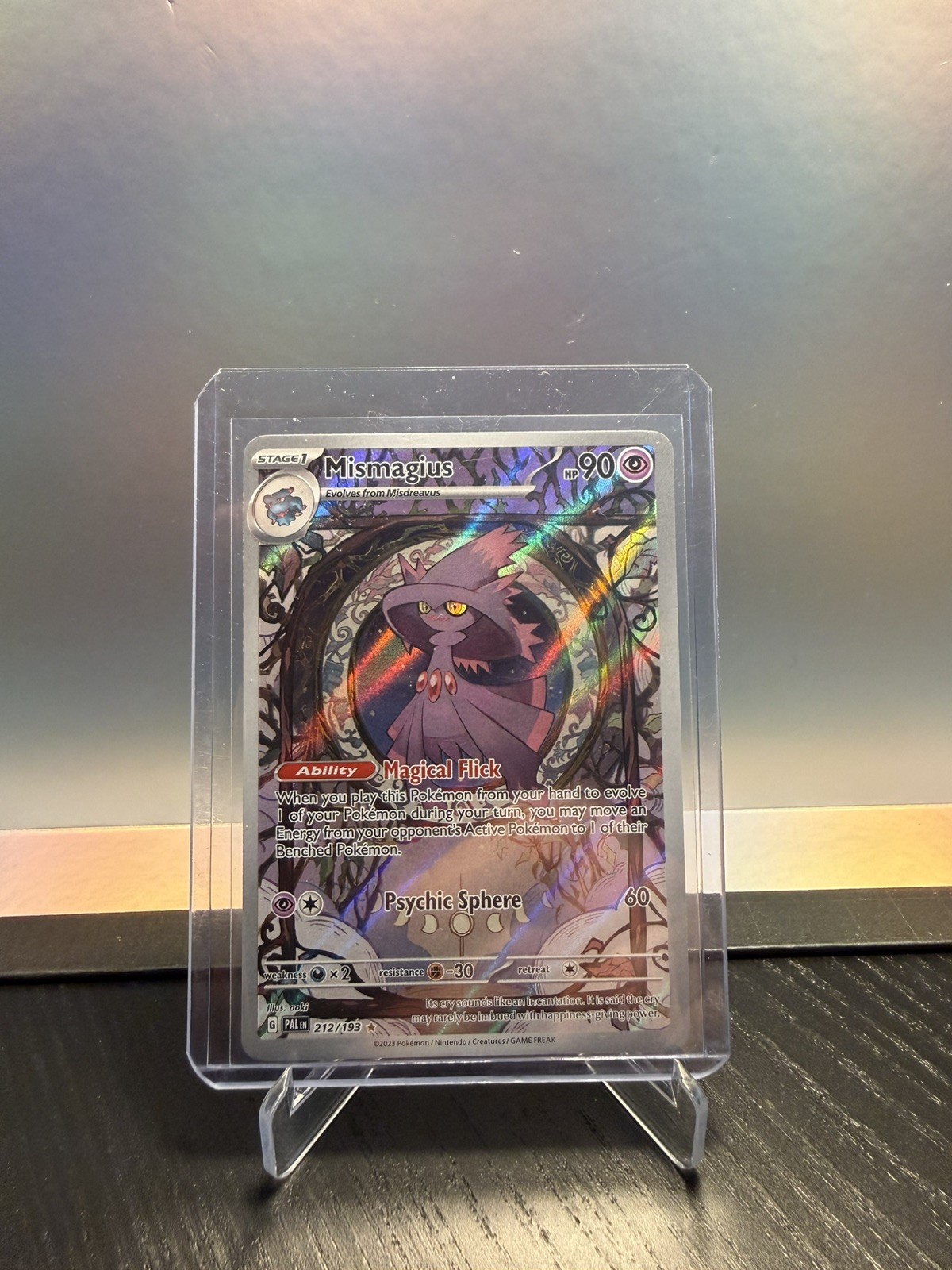 Mismagius 212/193 Illustration Rare Paldea Evolved Pokemon Holo Near Mint