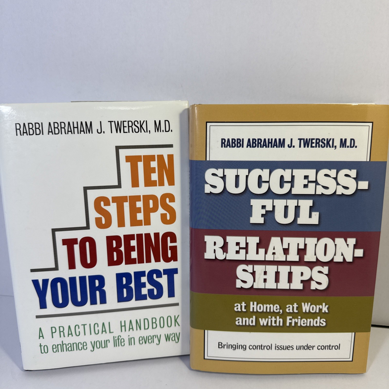 Rabbi Twerski Book Set 10 Steps To Being Best & Successful Relationships NICE 
