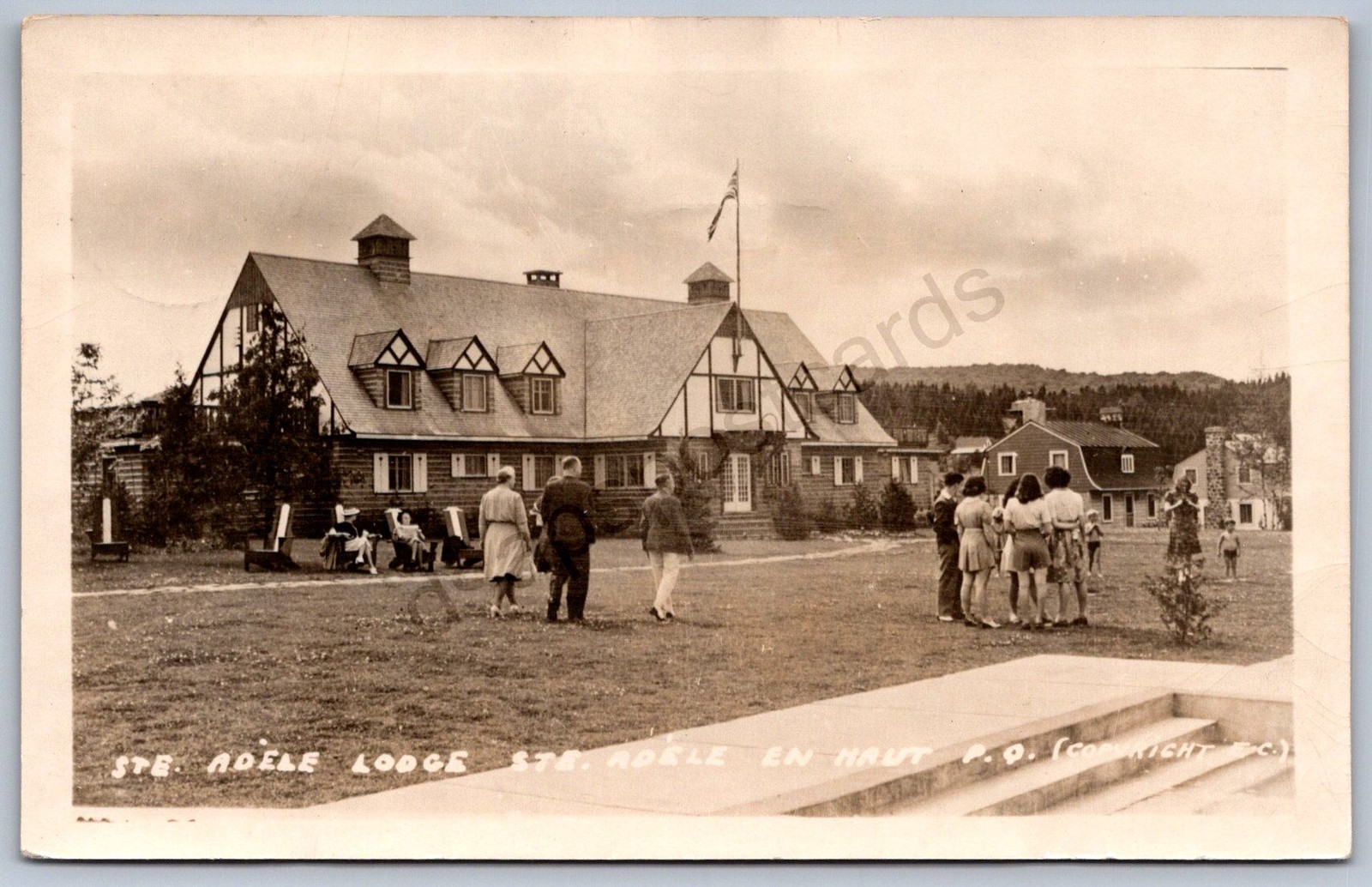 K35/ Adele en Haut Quebec Canada RPPC Postcard c1940s Ste Adele Lodge 86 K35/ Adele en Haut Quebec Canada RPPC Postcard c1940s Ste Adele Lodge 86