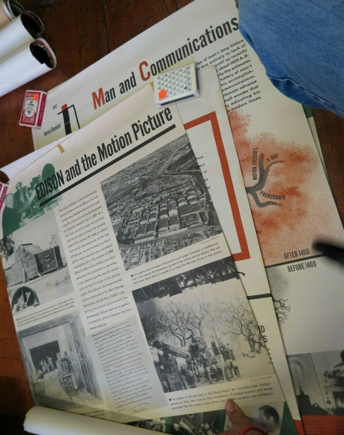 Thomas A. Edison Centennial 1847-1947 VINTAGE C 1947 6 POSTER LOT RARE Thomas A. Edison Centennial 1847-1947 VINTAGE C 1947 6 POSTER LOT RARE