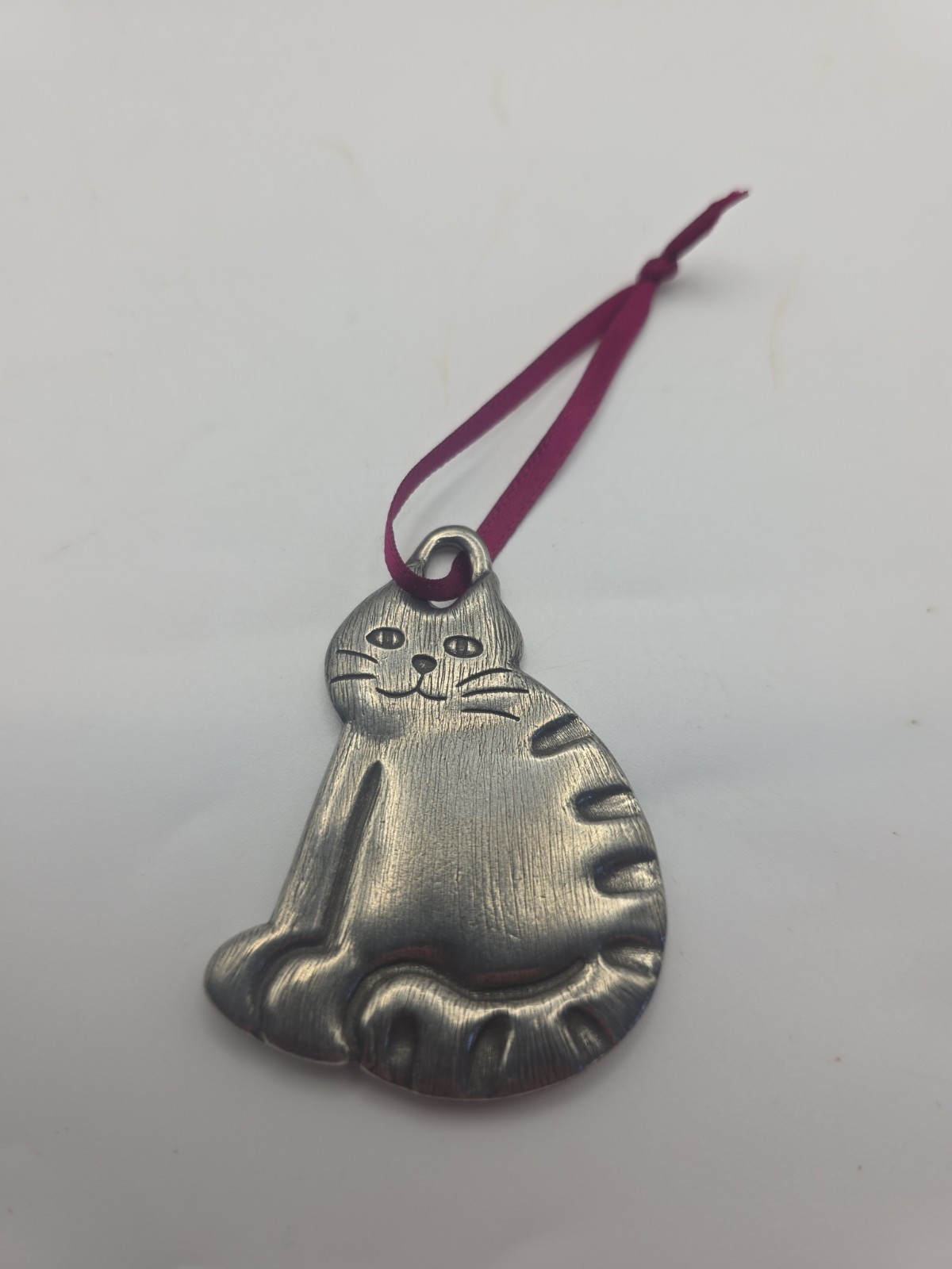 1990 Danforth Pewter Kitten Cat Ornament