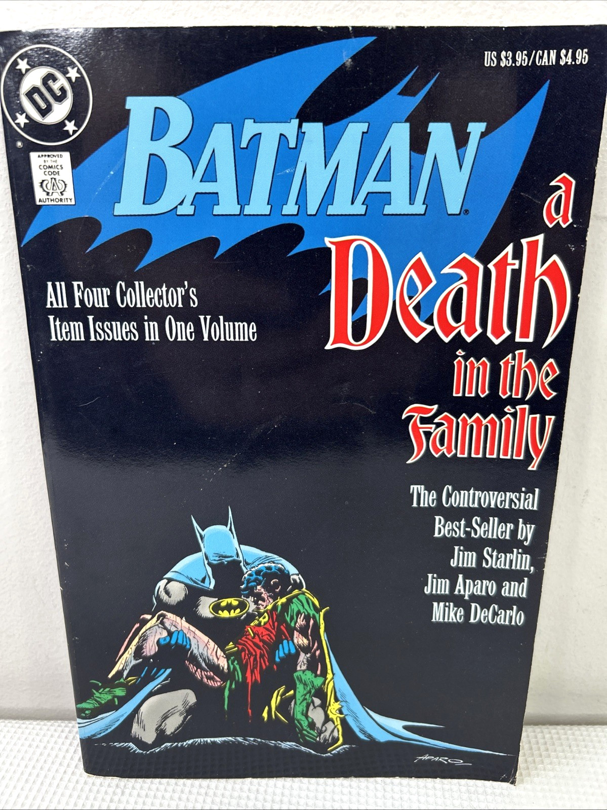 Batman A Death In The Family TPB First Print 1988 DC Comics Jim Starlin VGUC
