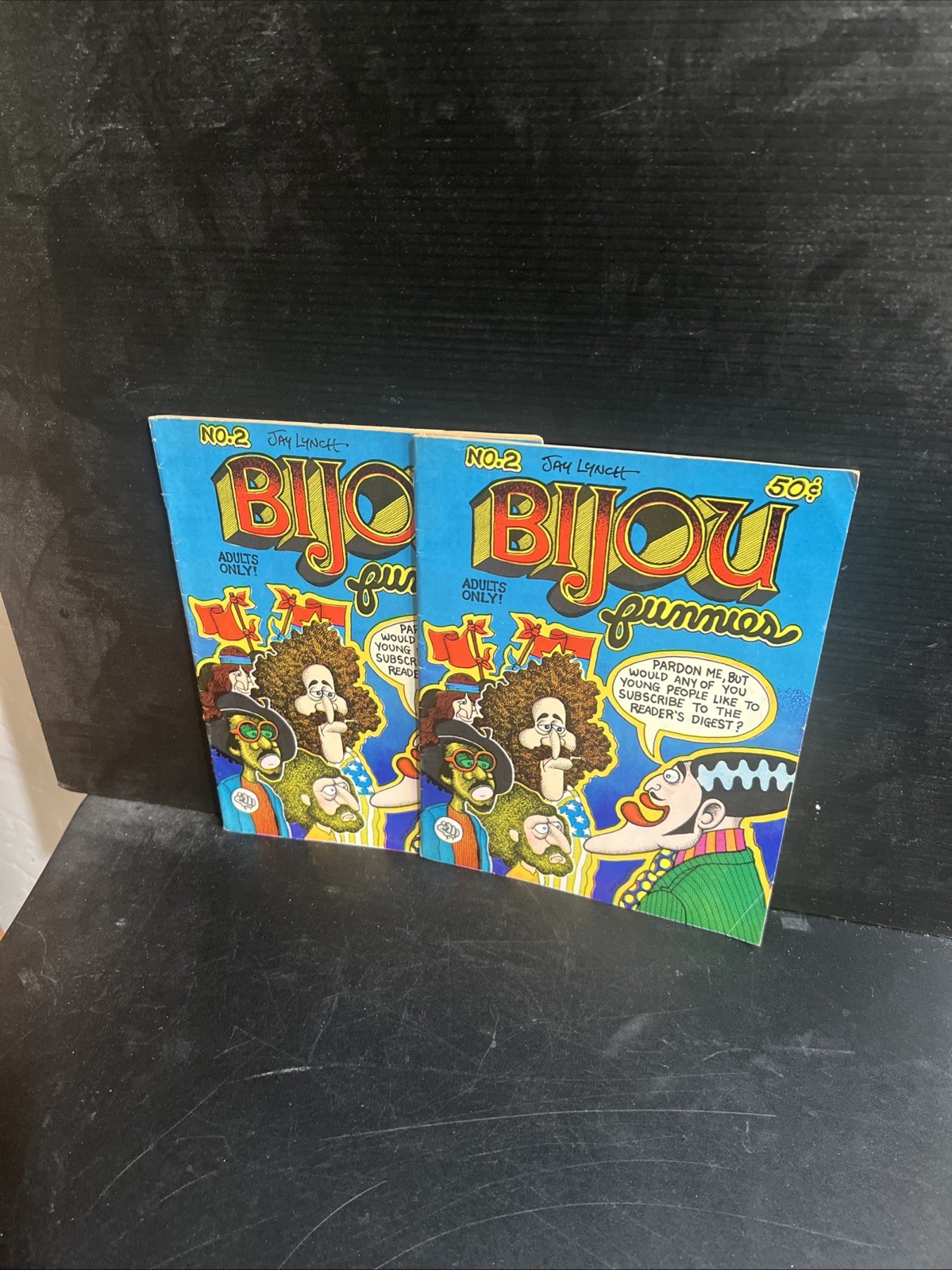 SIGNED Jay Lynch Lot of 2 1st Printing BIJOU FUNNIES #2 Comix 1969