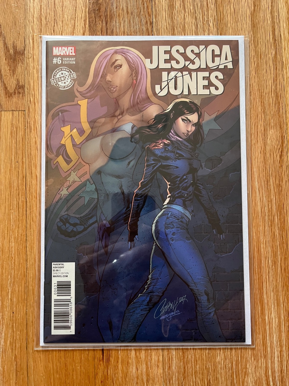Jessica Jones #6 J Scott Campbell Decomixado Variant Jewel JSC Marvel NM