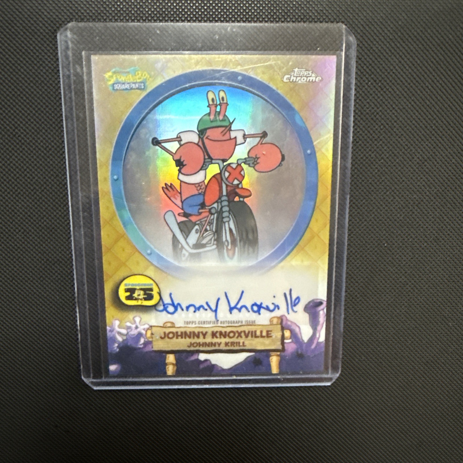 2025 Topps Chrome SpongeBob Johnny Krill Auto 2025 Topps Chrome SpongeBob Johnny Krill Auto