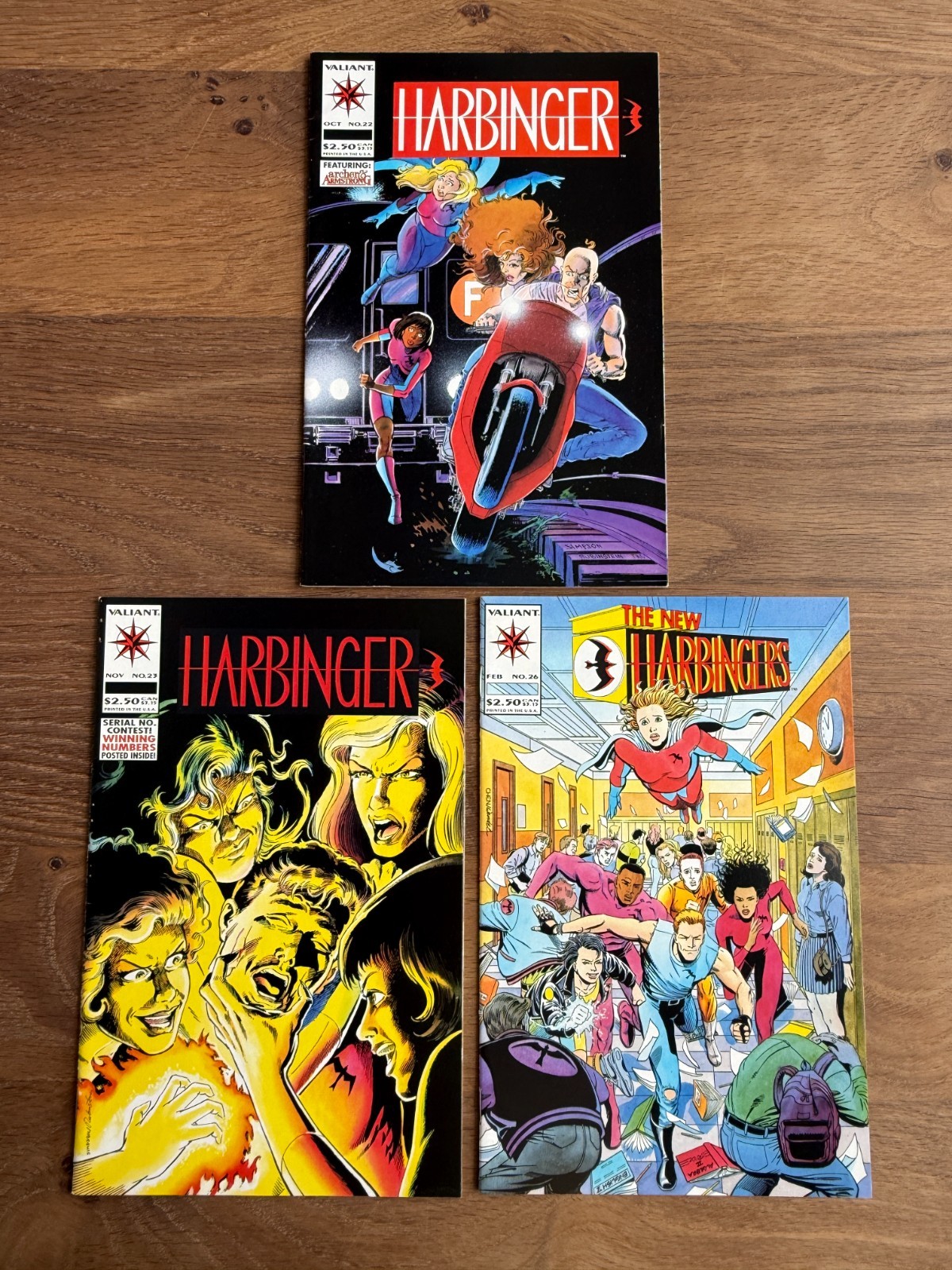Harbinger Vol 1 #22 23 26 Valiant (1993-1994) - 3 Book Lot