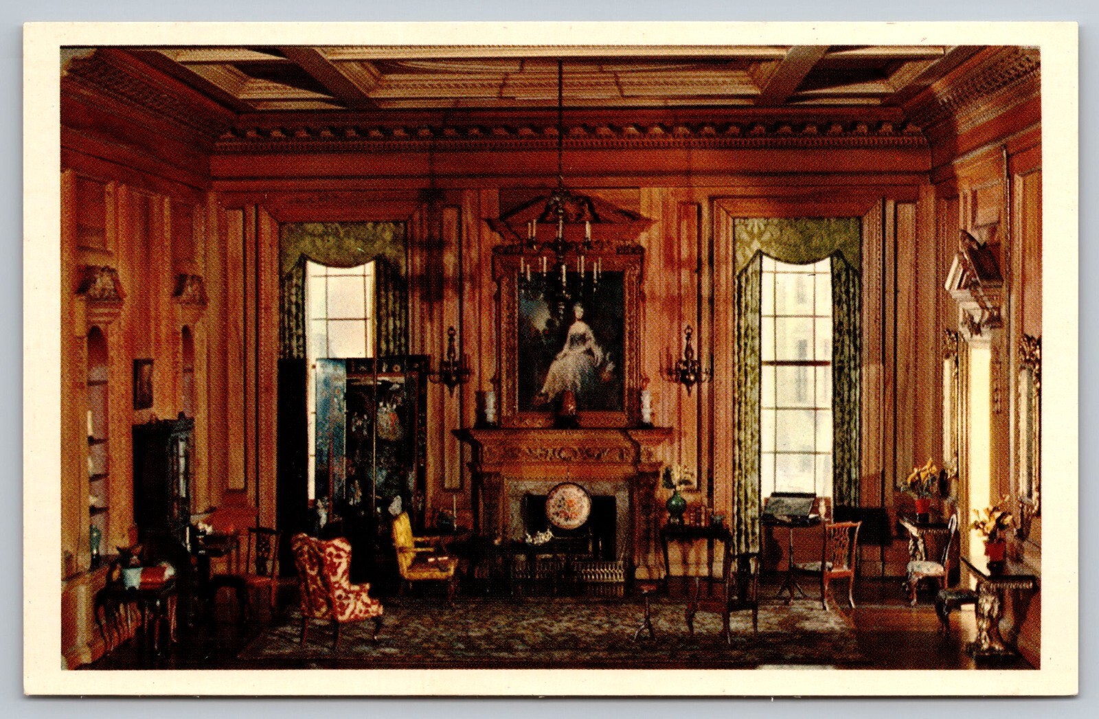 Postcard A 508, European Rooms in Minature, English early Georgian, 1735 Postcard A 508, European Rooms in Minature, English early Georgian, 1735